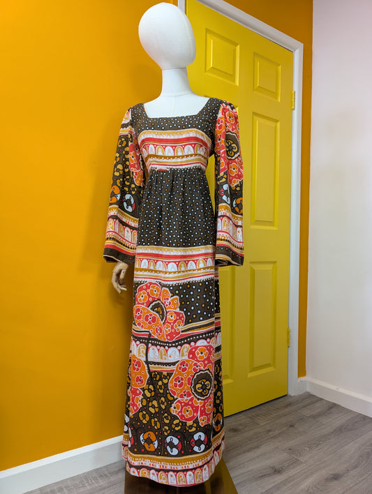 1970s St André maxi dress - M/12/14