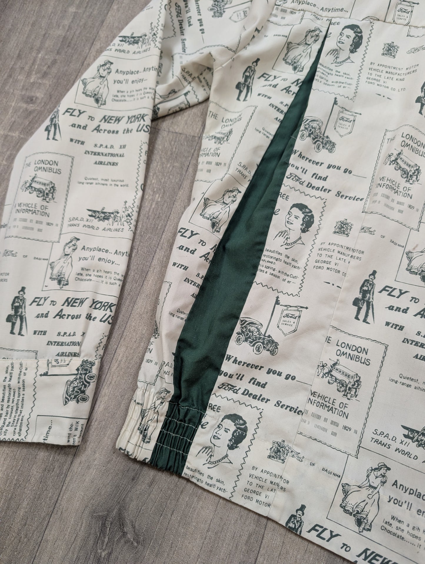 1970s Bond Street novelty newspaper advertising  print jacket