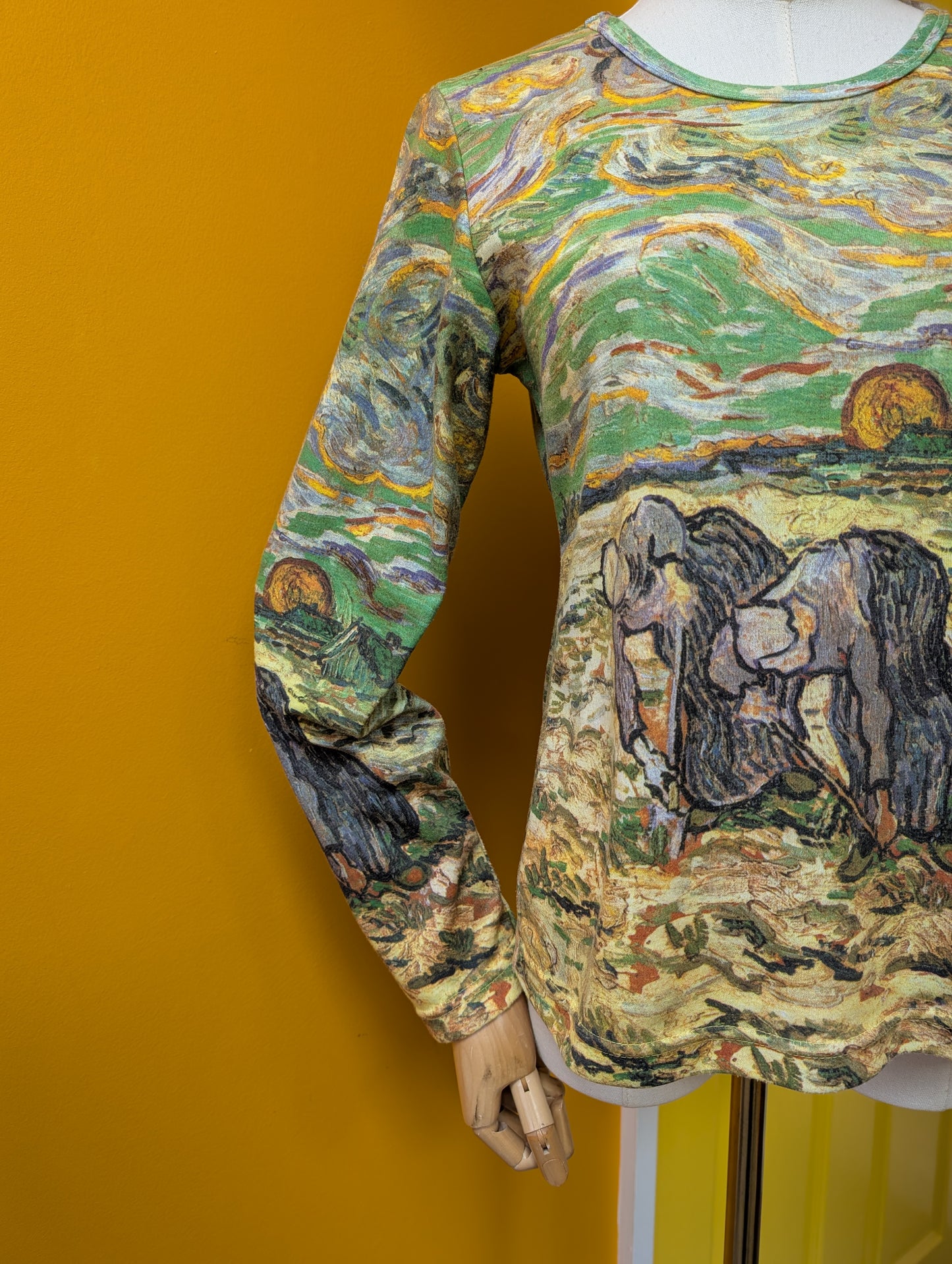 Y2K P&N The East's Enlightened Van Gogh print t-shirt - S/M