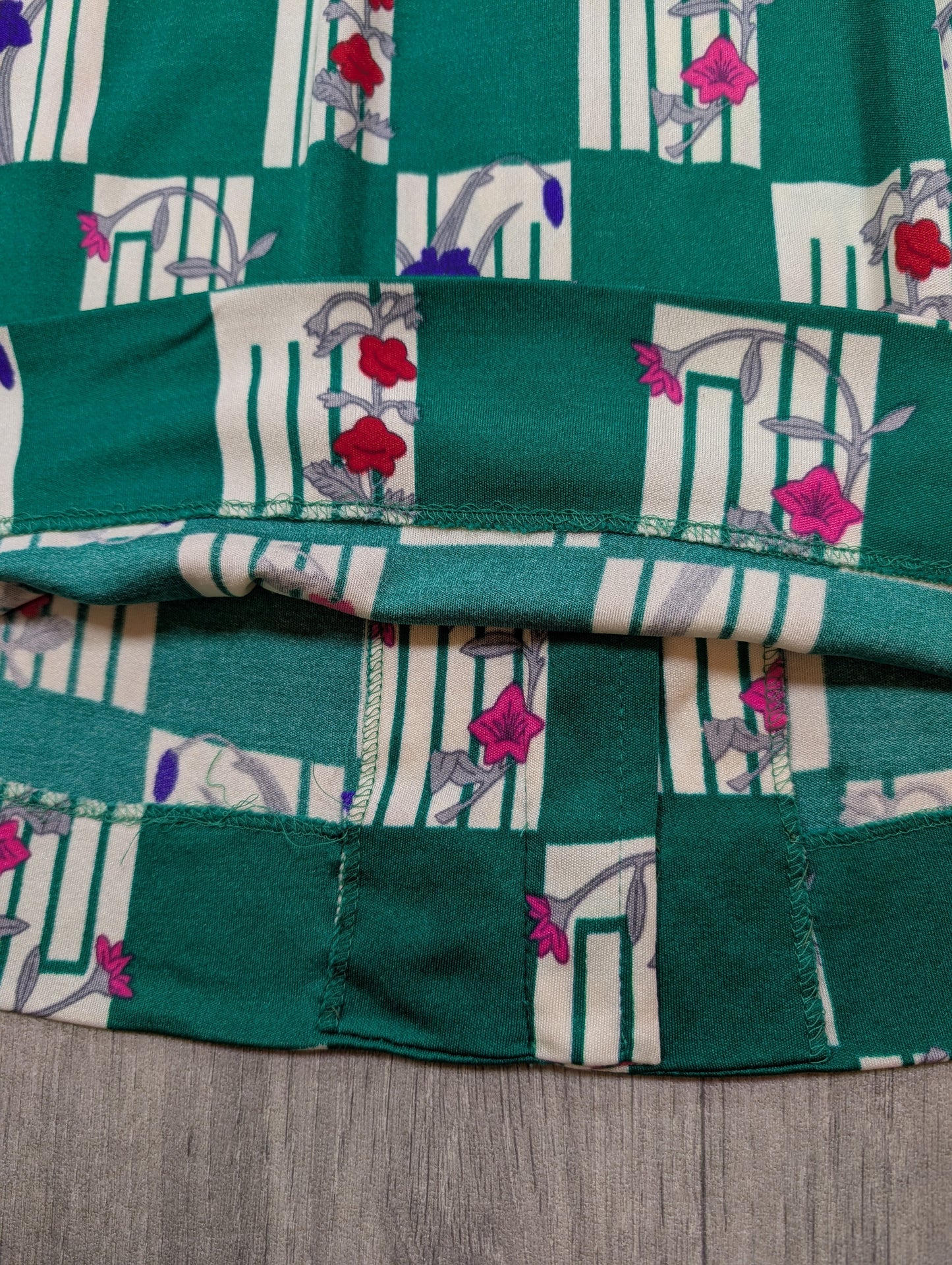 1970s Hanae Mori Ban-Lon by Vivid dress & belt - XS/S/6/8