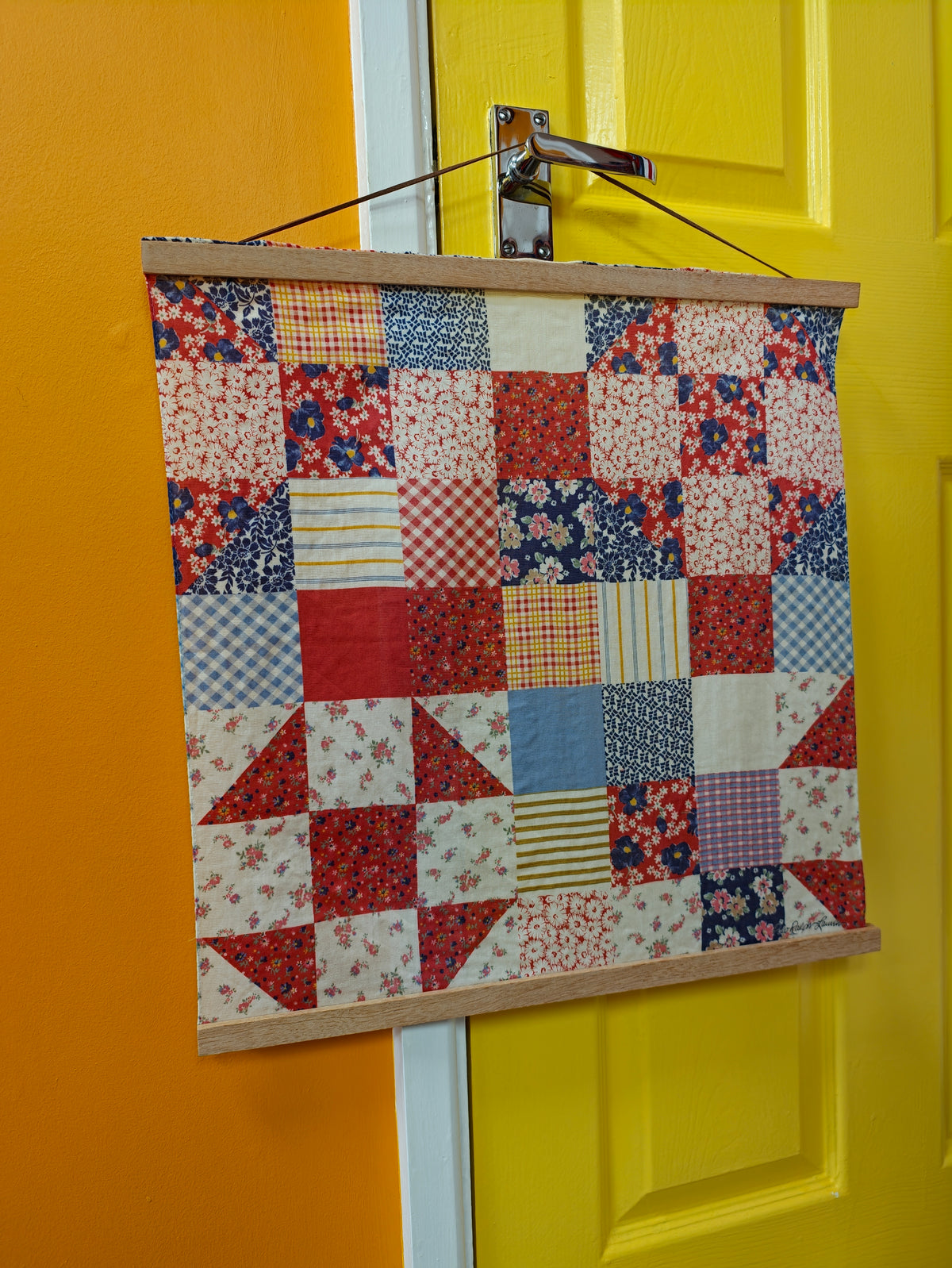Polo Ralph Lauren patchwork print cotton scarf