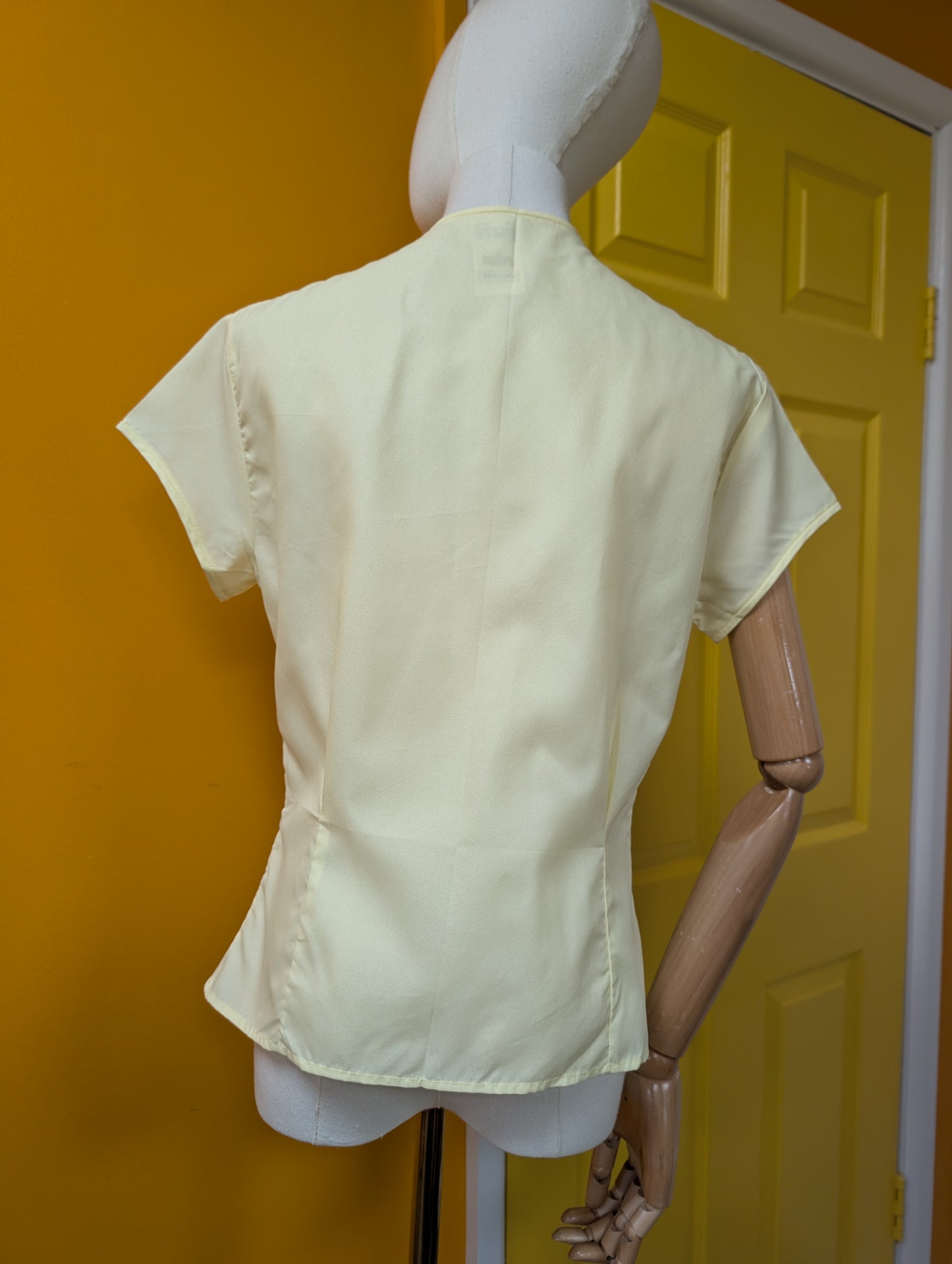1960s Keynote yellow blouse - M