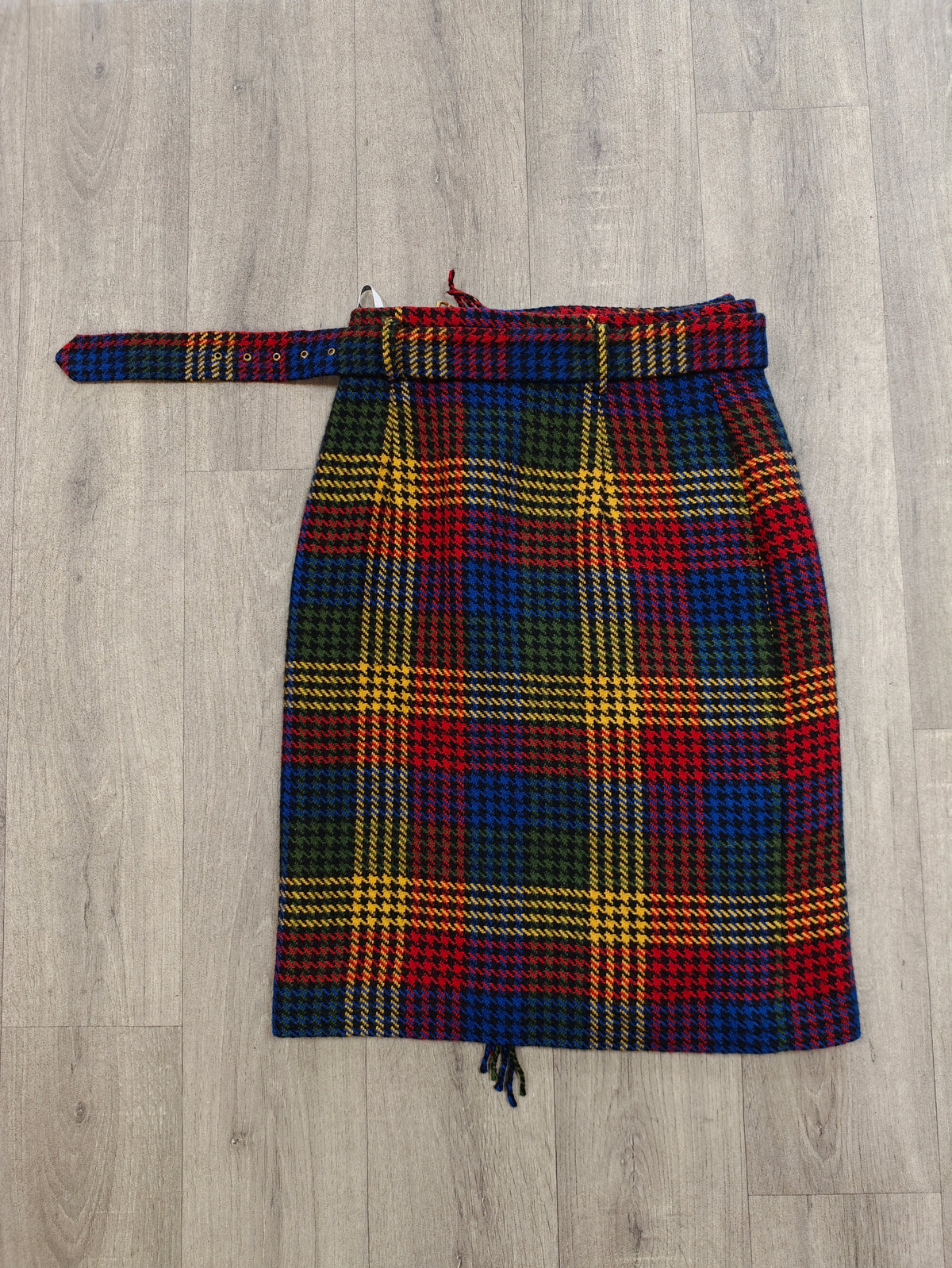 1980s Mondi wool wrap skirt - 29"/30" waist