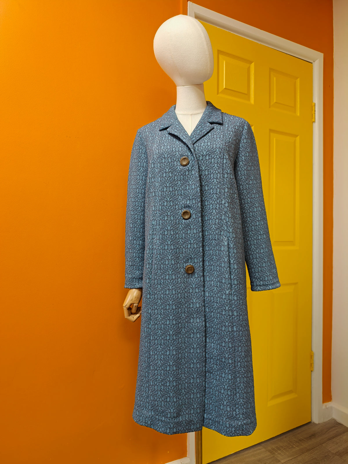 1960s D L Barron crimplene coat - M