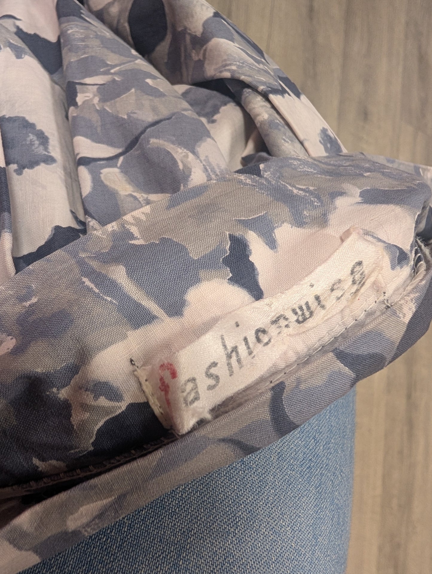 50s/60s Fashionwise cotton floral skirt - 25" waist