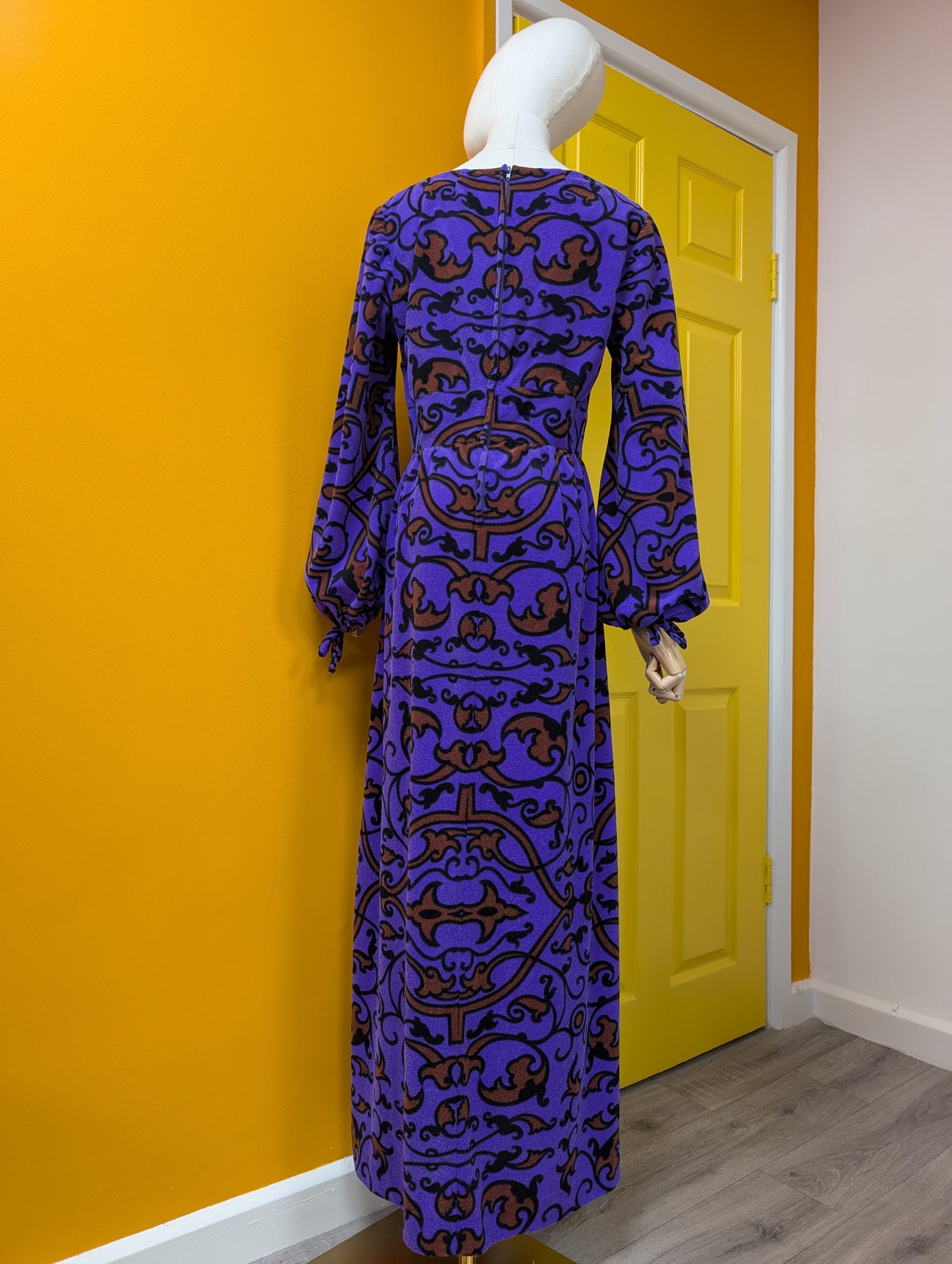 1970s Berkertex maxi dress - M/12
