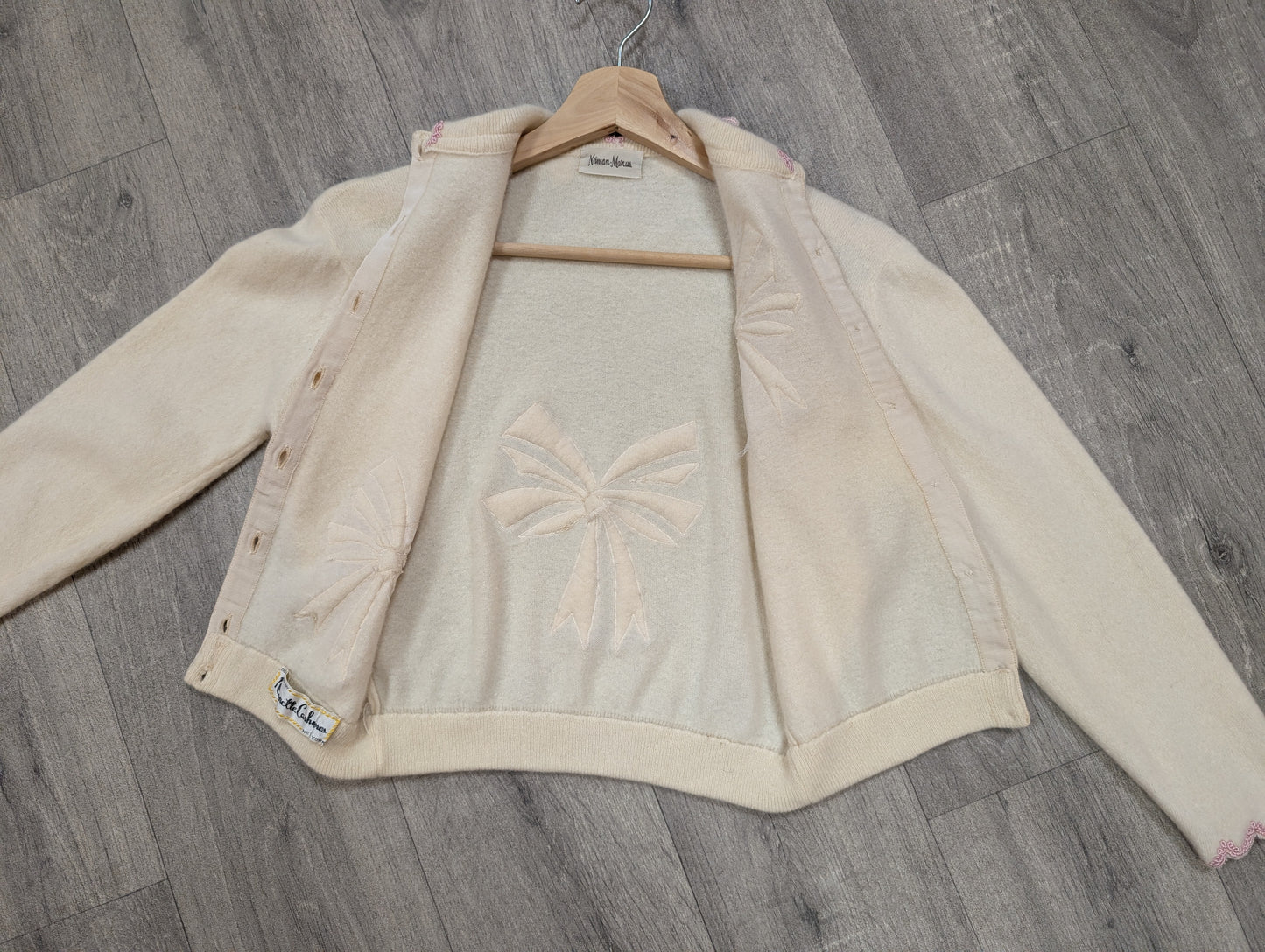 Gorgeous 1950s Nannette Cashmeres cashmere cardigan - XS/S