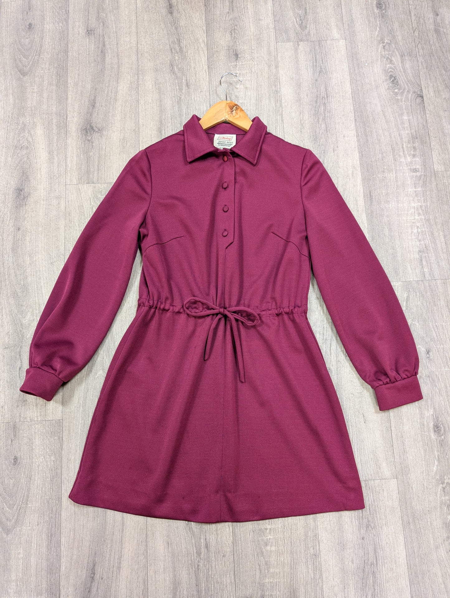 1960s St Michael Junior Miss crimplene mini dress - 8/10/12