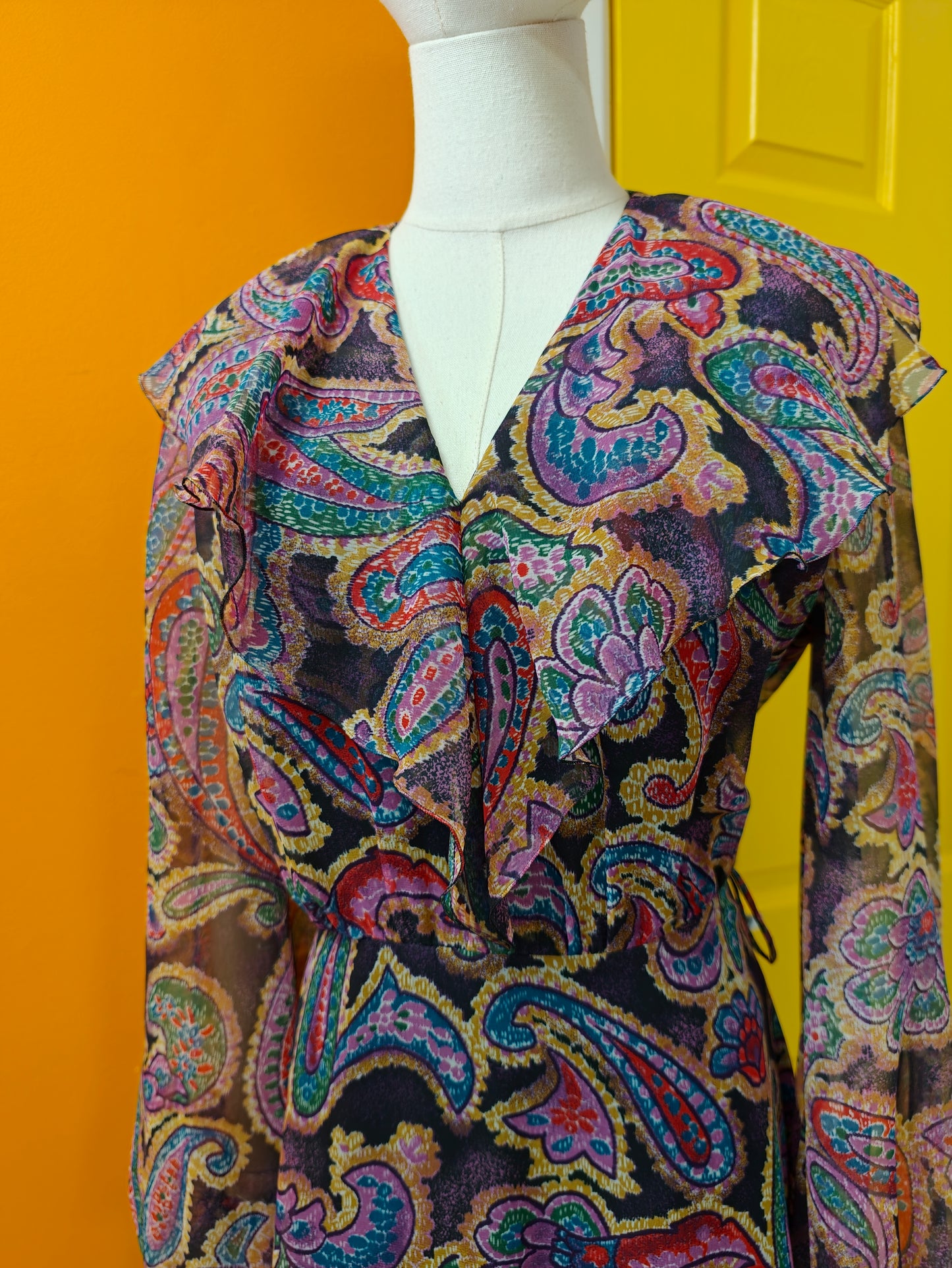 1970s Jobi paisley print maxi dress - 10/12