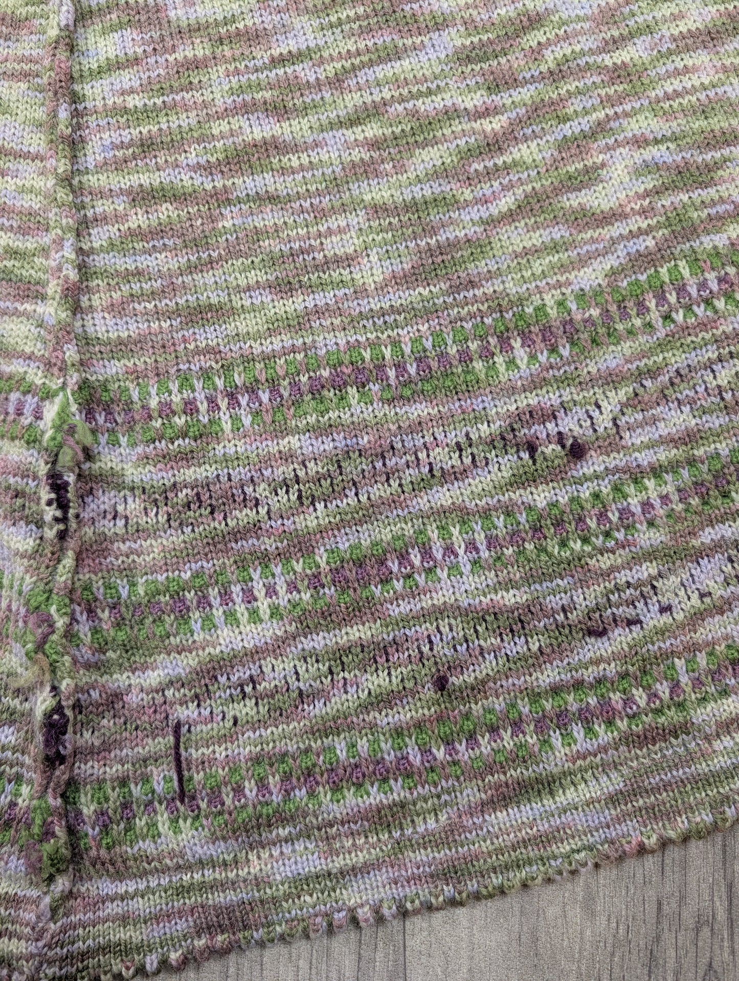 1970s Annie Cossins hand loomed wool blend cardigan