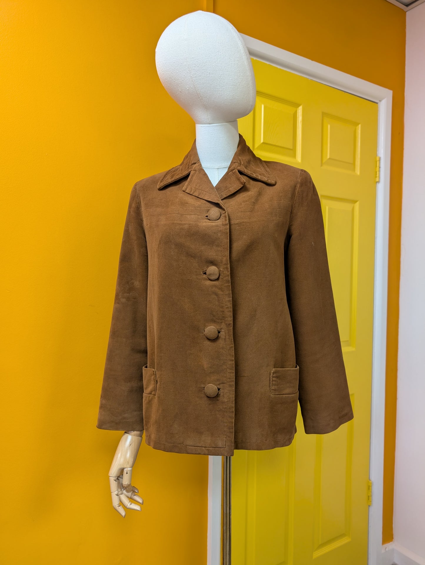 50s/60s Rumonte brown jacket - XS/S