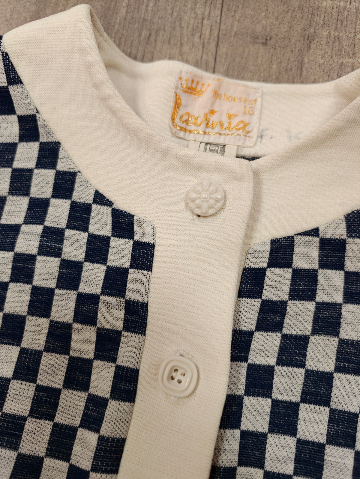 1960s Lavinia mod check dress - M/14