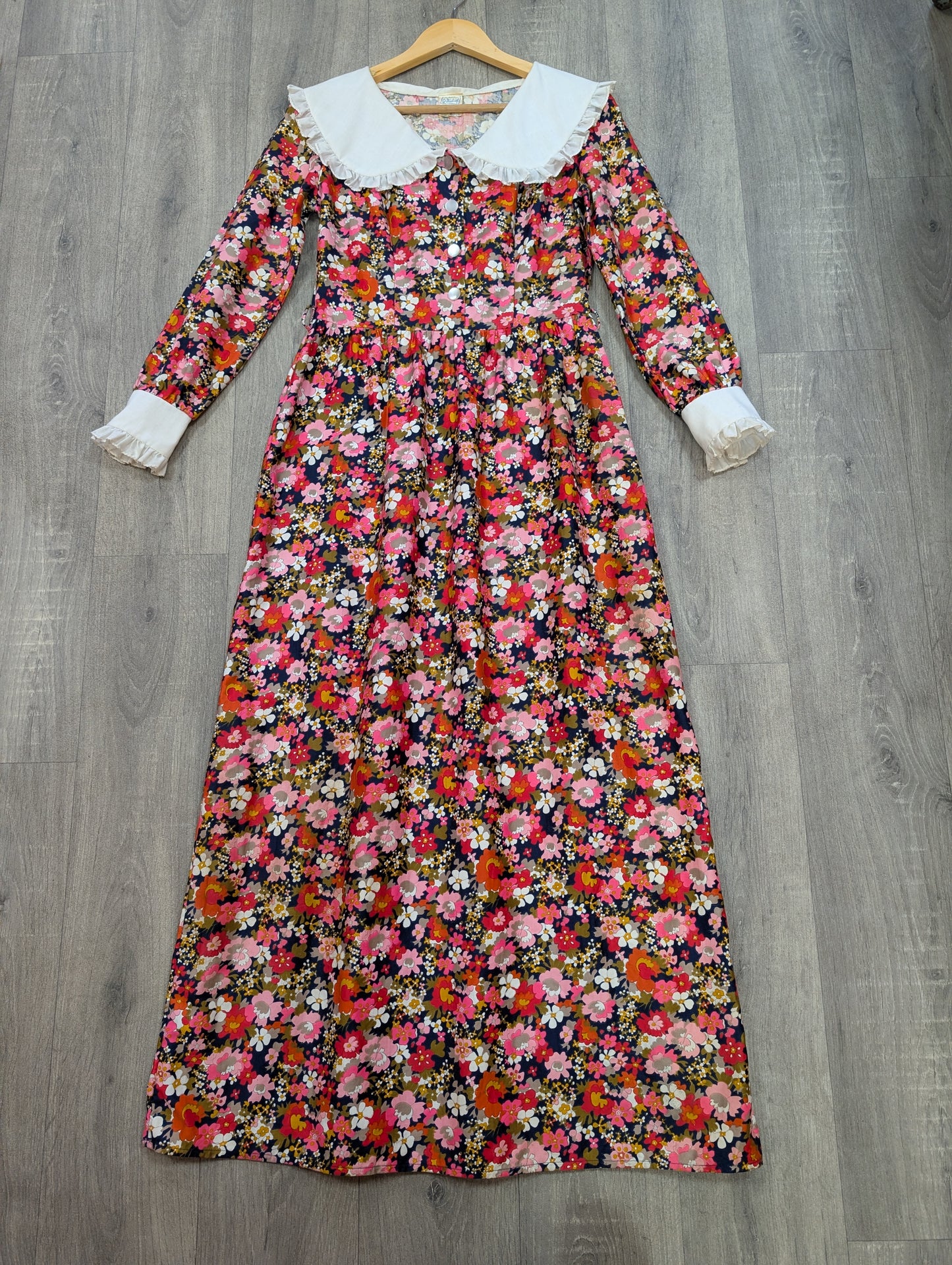 60s/70s St Michael cotton maxi dress - S/10