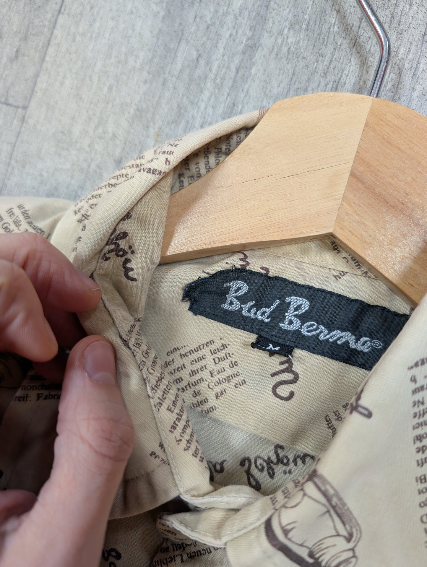 1970s Bud Berma novelty print shirt