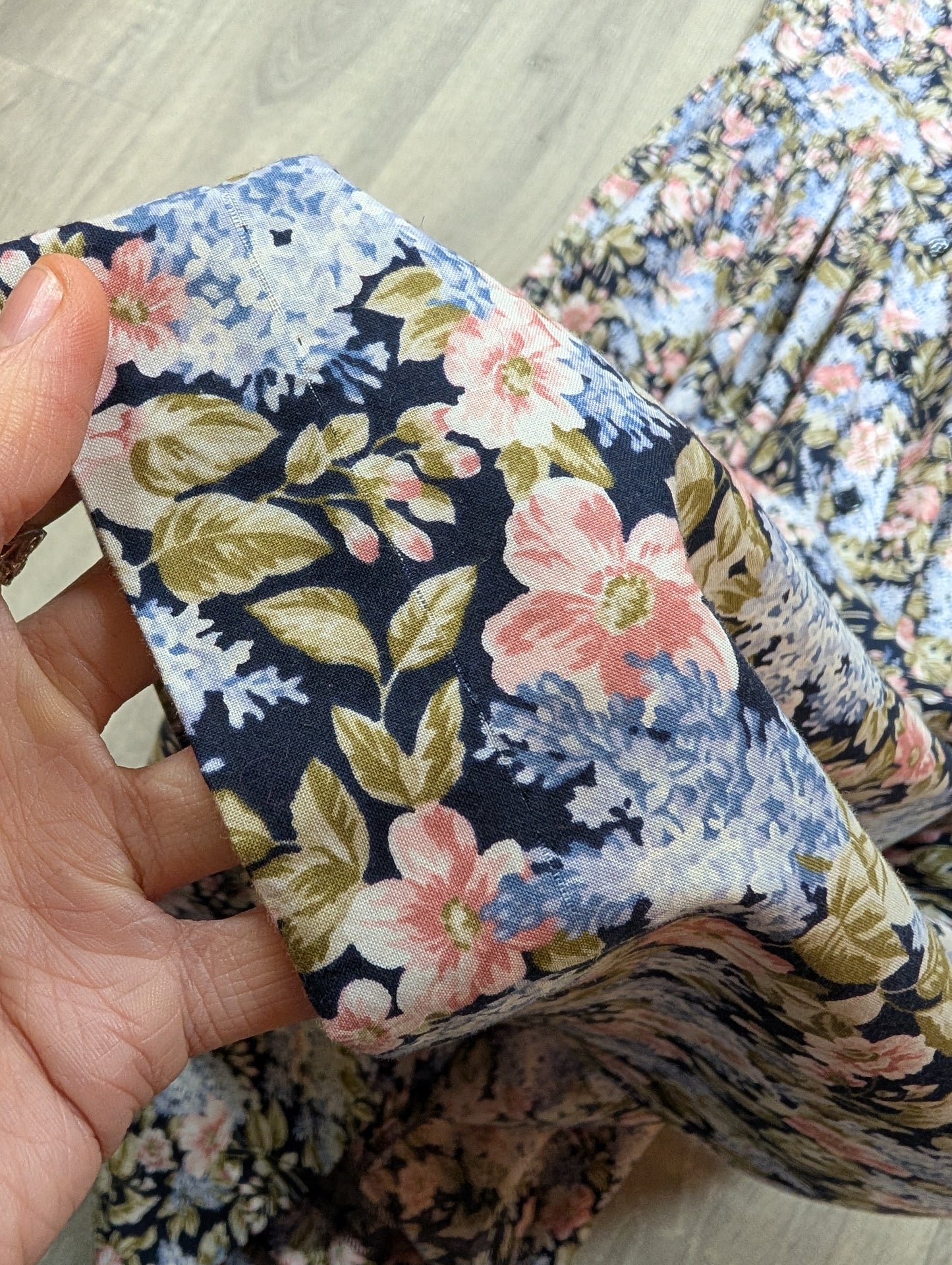 1990s Laura Ashley floral cotton dress - XS/6/8