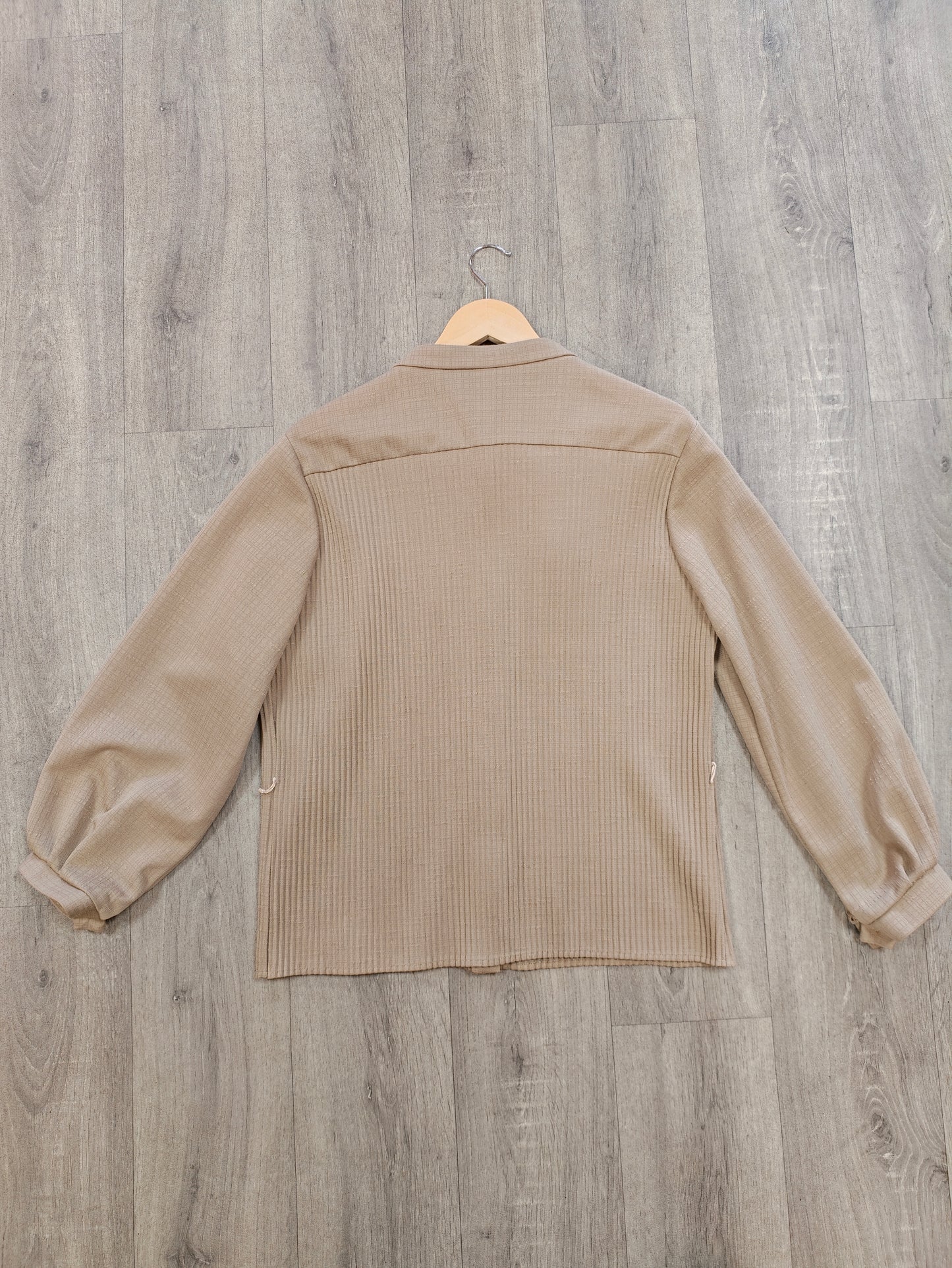70s/80s tie neck top - L