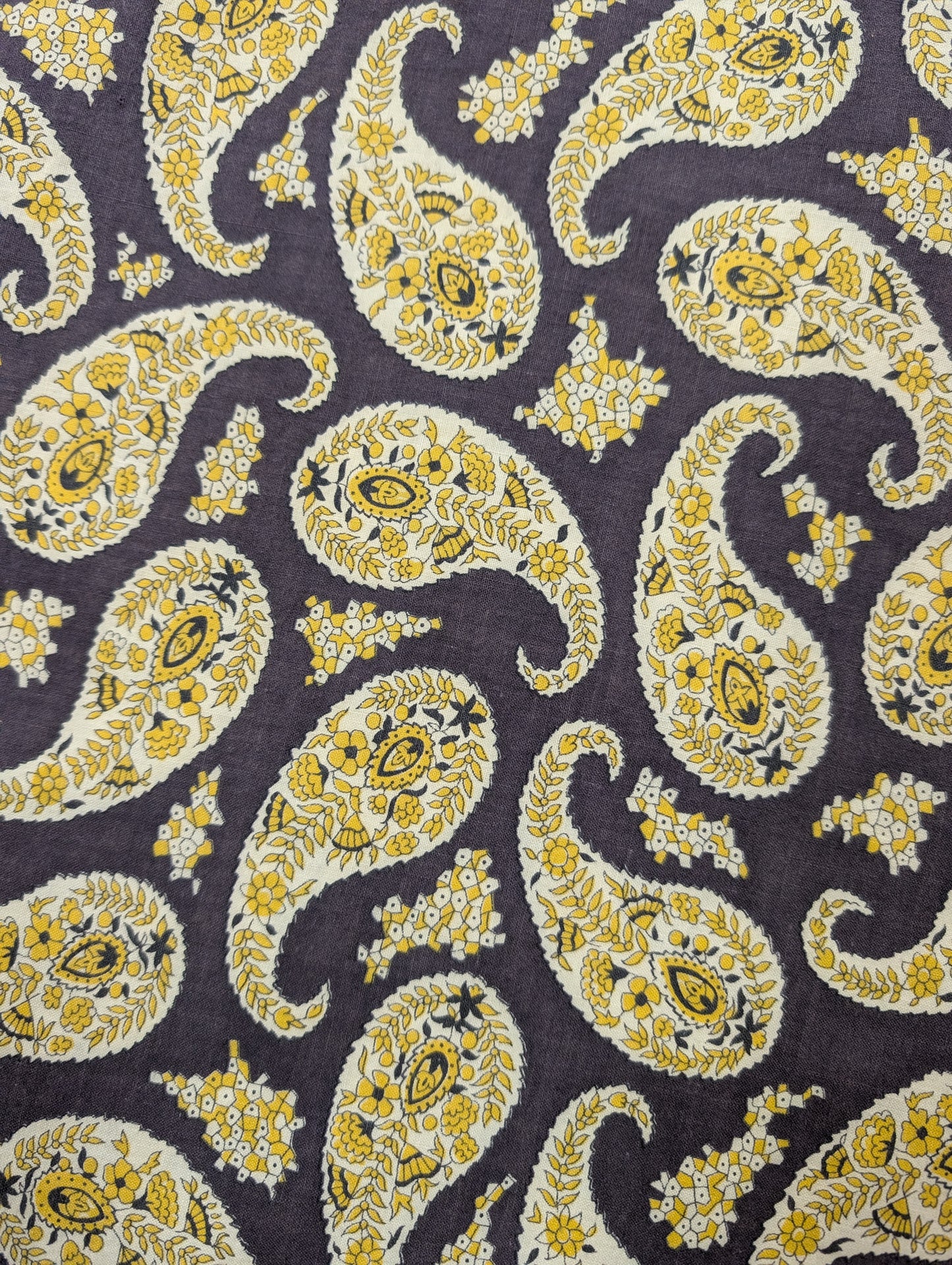 1950s St Michael paisley cotton full circle skirt - 23" waist