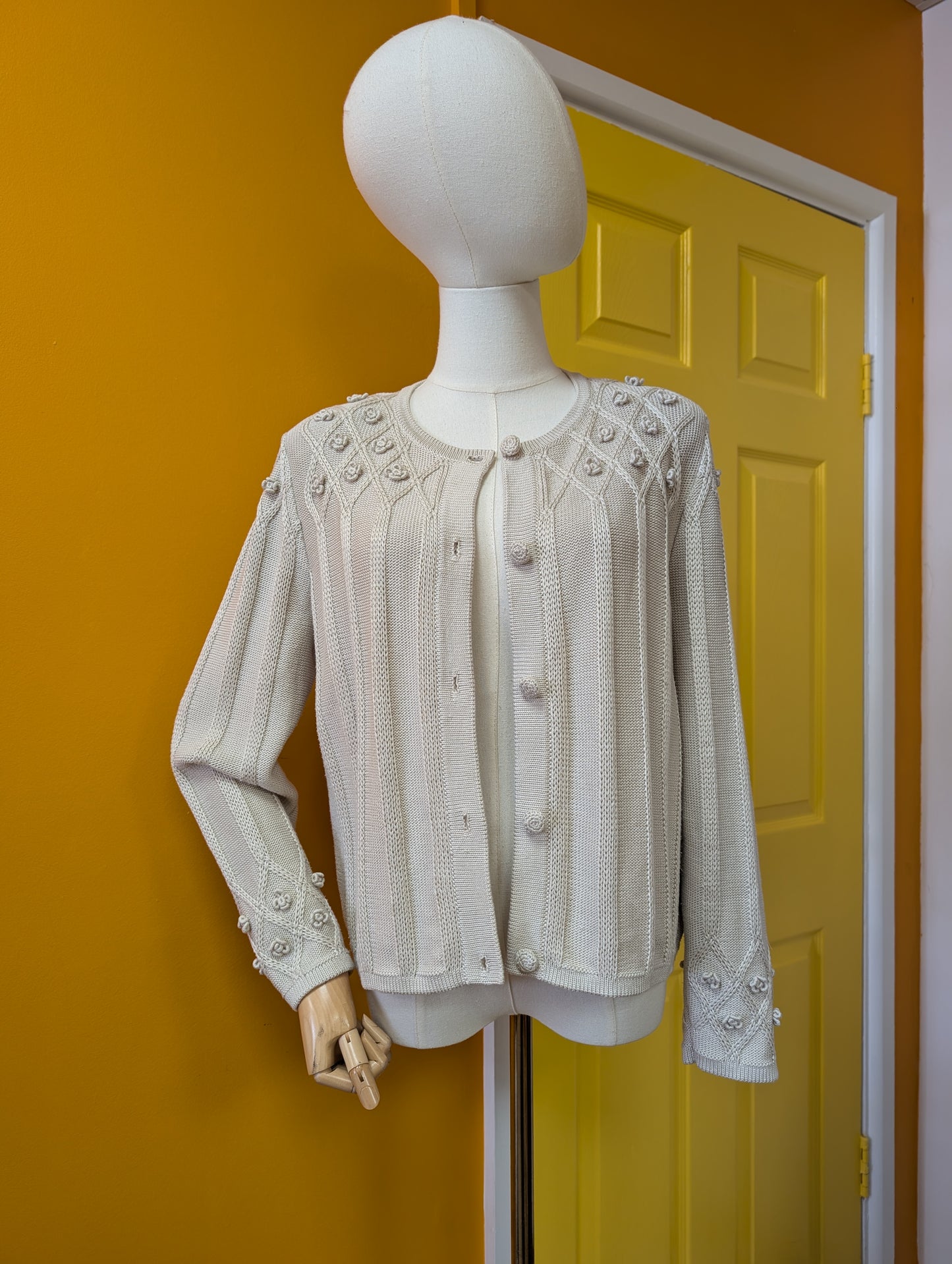 1990s Deirdre McGuire pima cotton cardigan