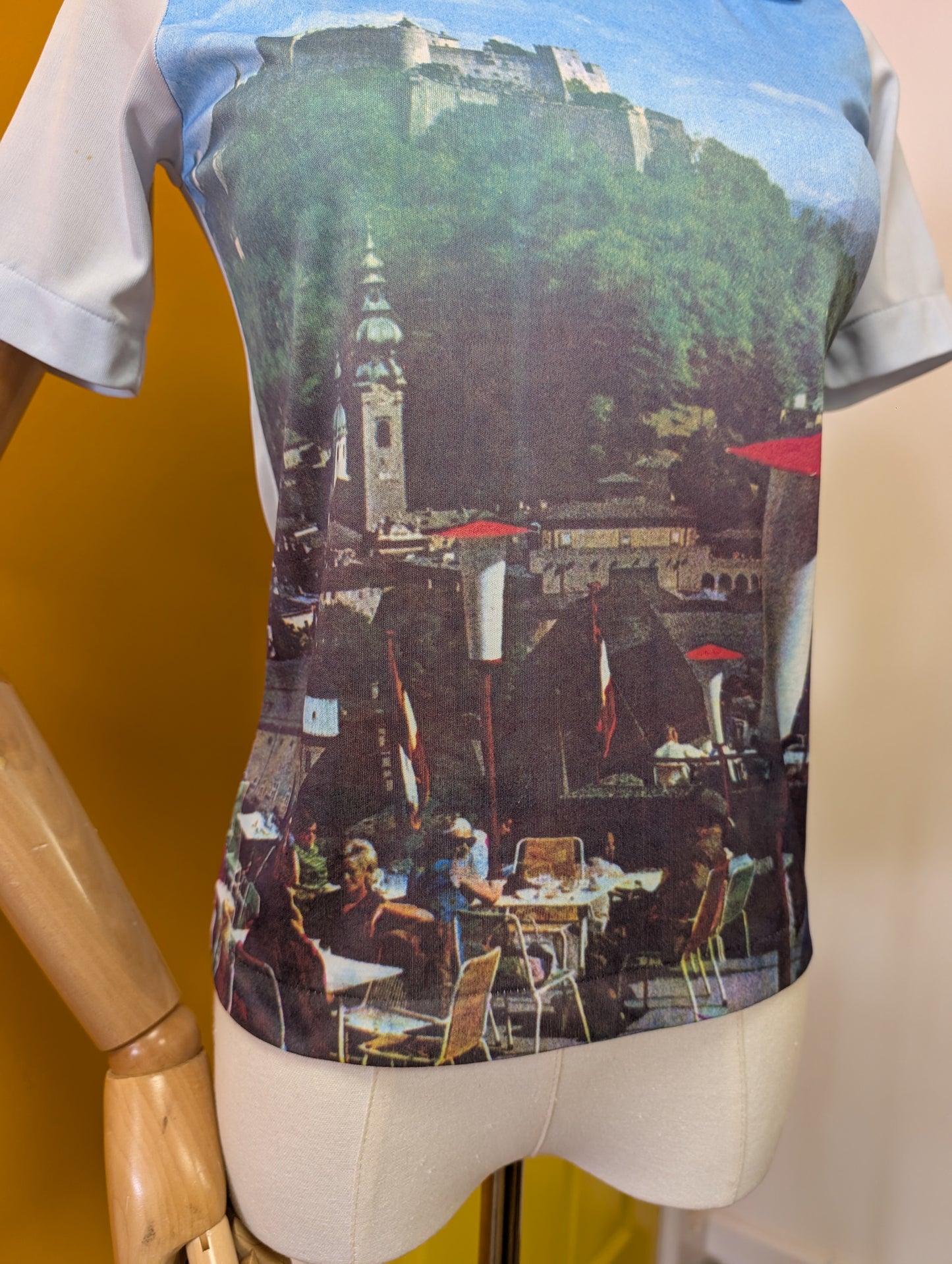 1970s Salzburg novelty photo print top - XS