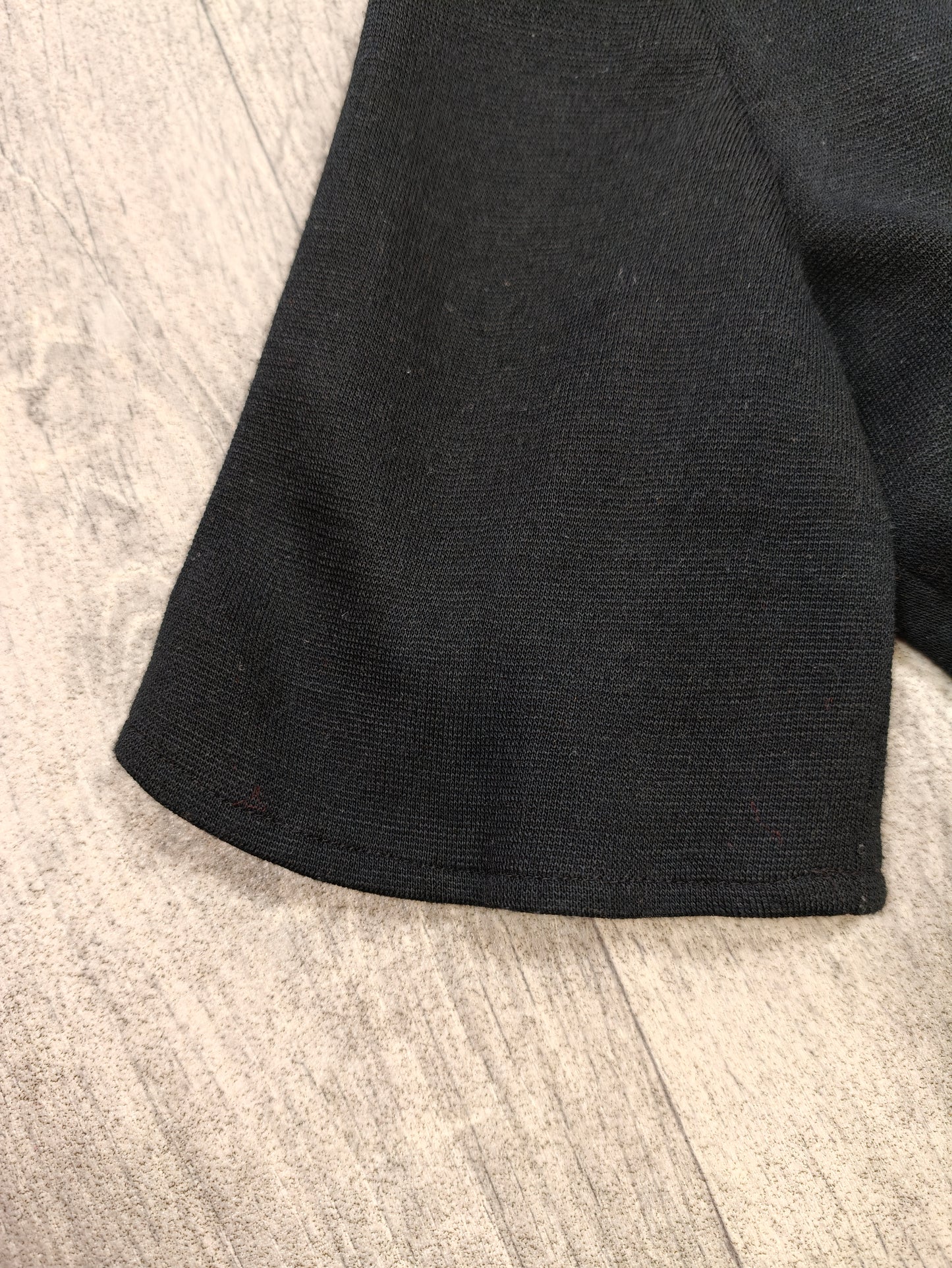 1970s Linzi black jumpsuit + belt - S