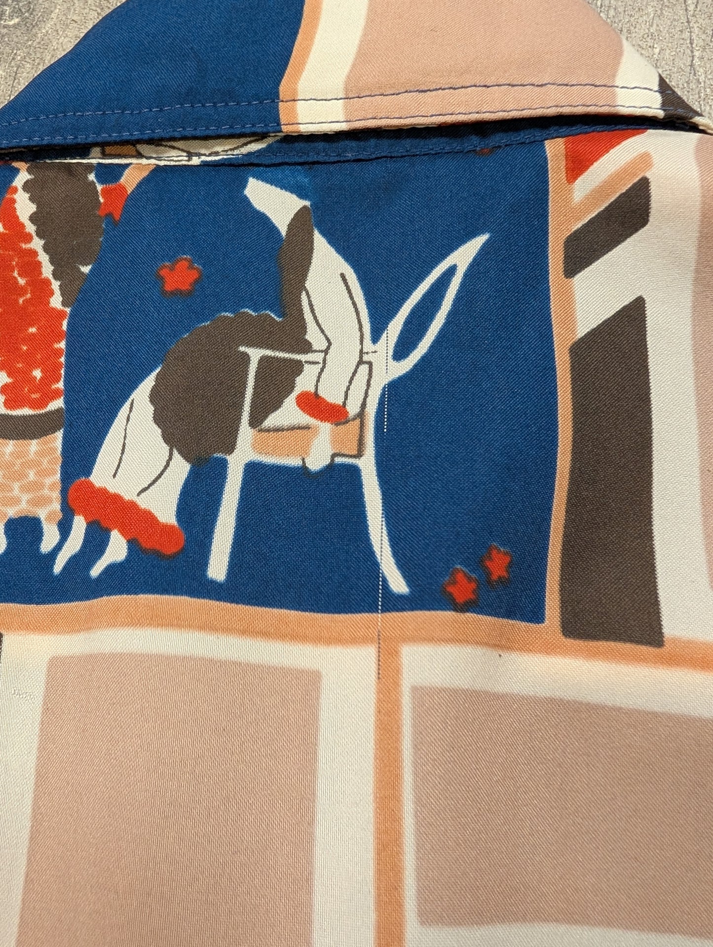 1970s Career Club by Focus novelty print shirt