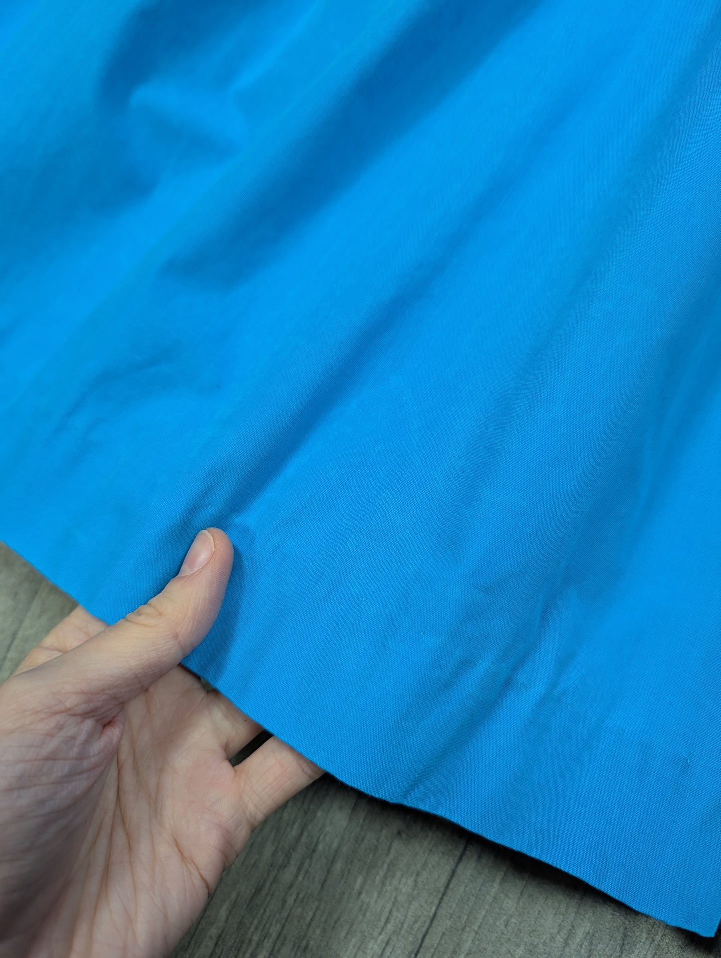 1950s The Lady by Harrimonde blue cotton dress and belt - 38"B, 29"W