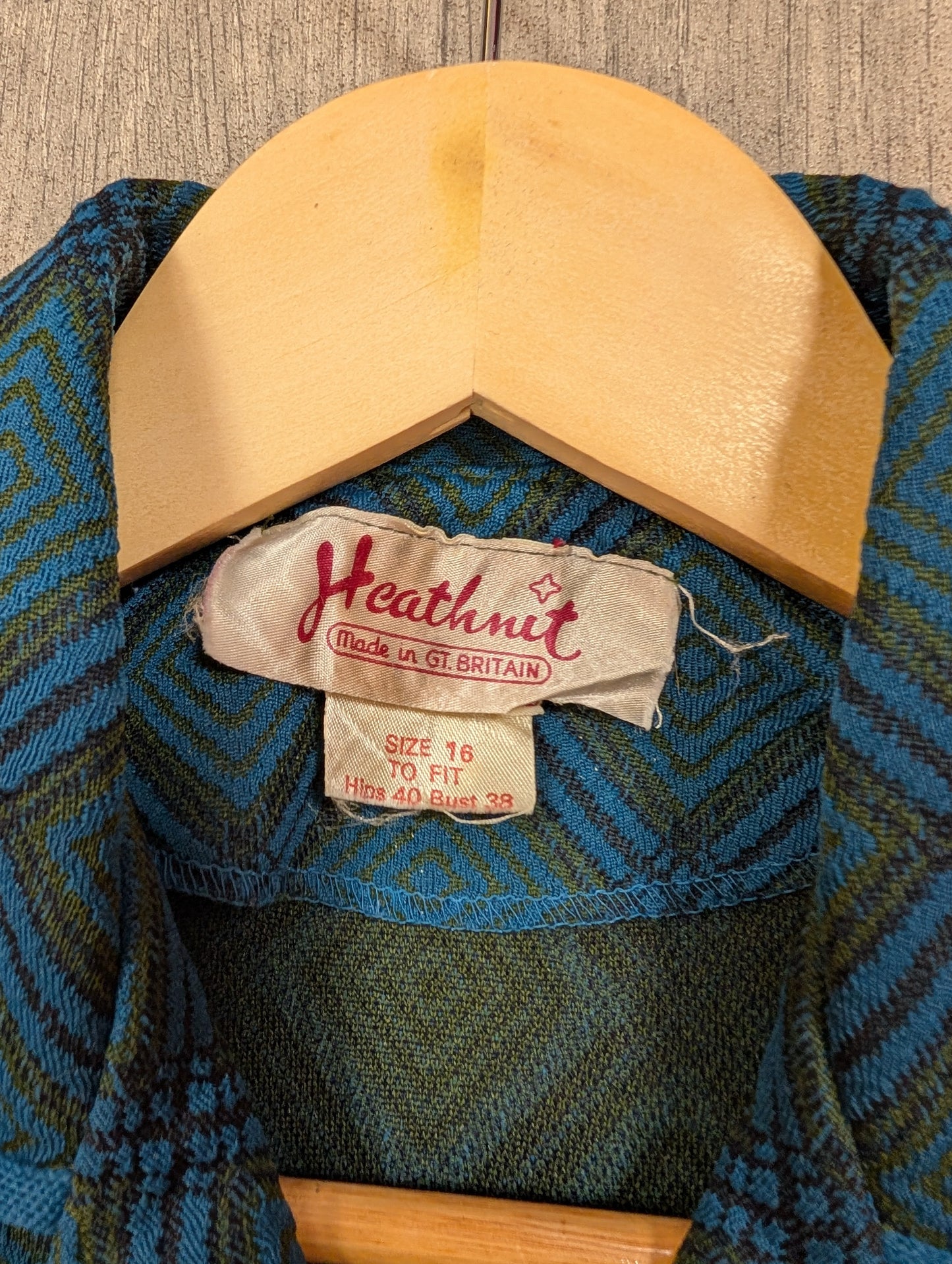 1960s Heathnit crimplene skirt suit - M/12
