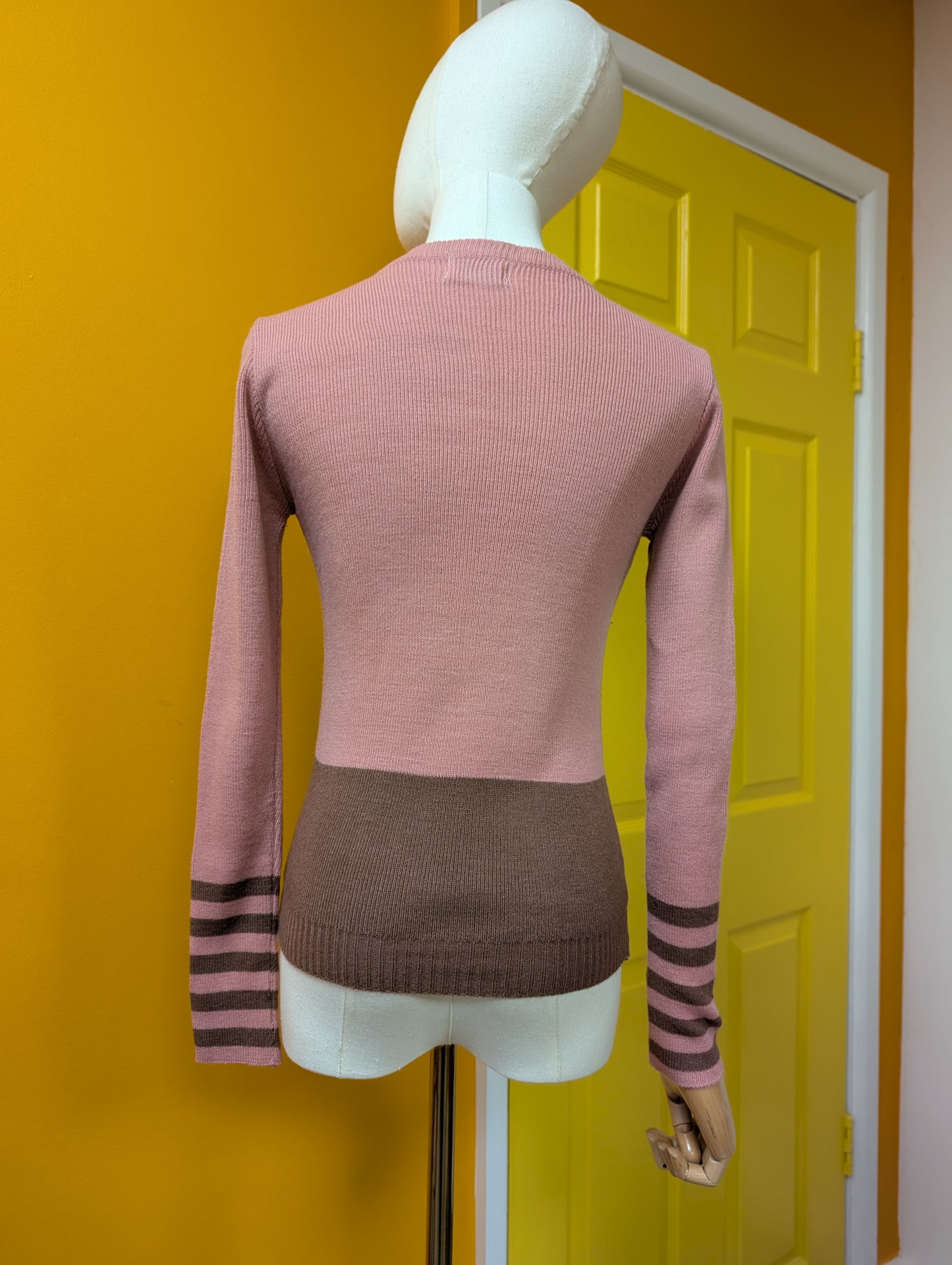 1970s acrylic cheetah/cat jumper - XS