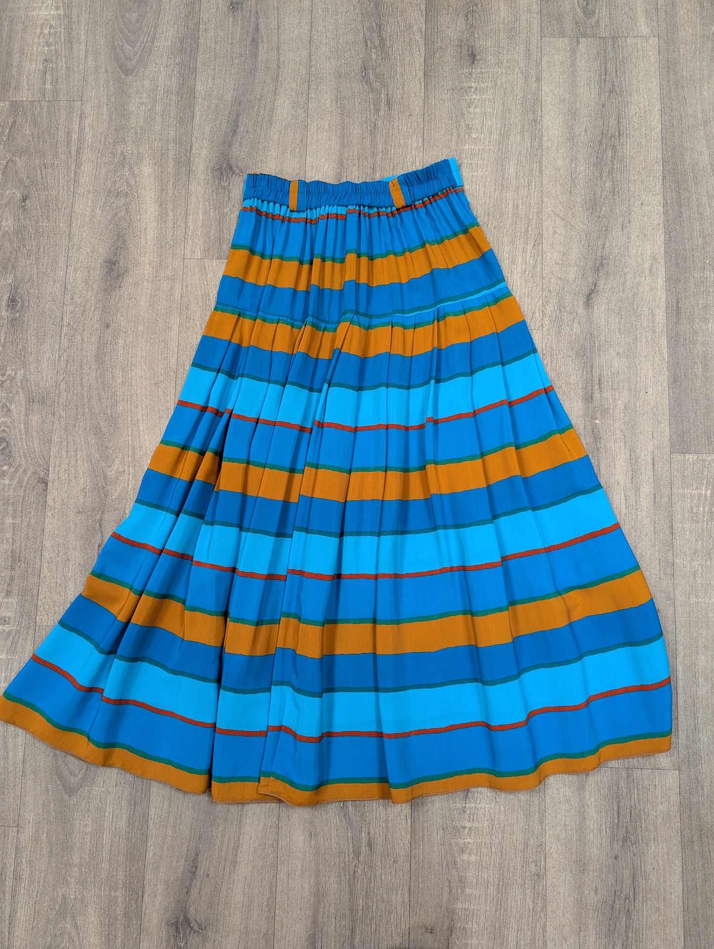 80s/90s Legacy striped shirt & skirt set - XS/S/6/8