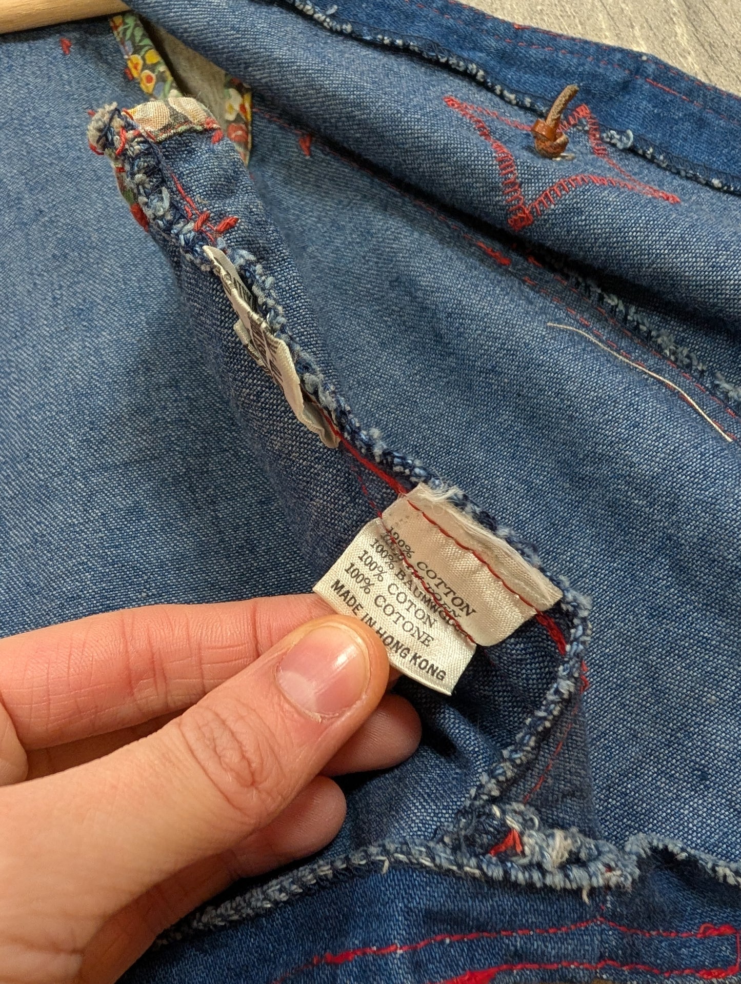 1970s Jump Jeans denim waistcoat - XS