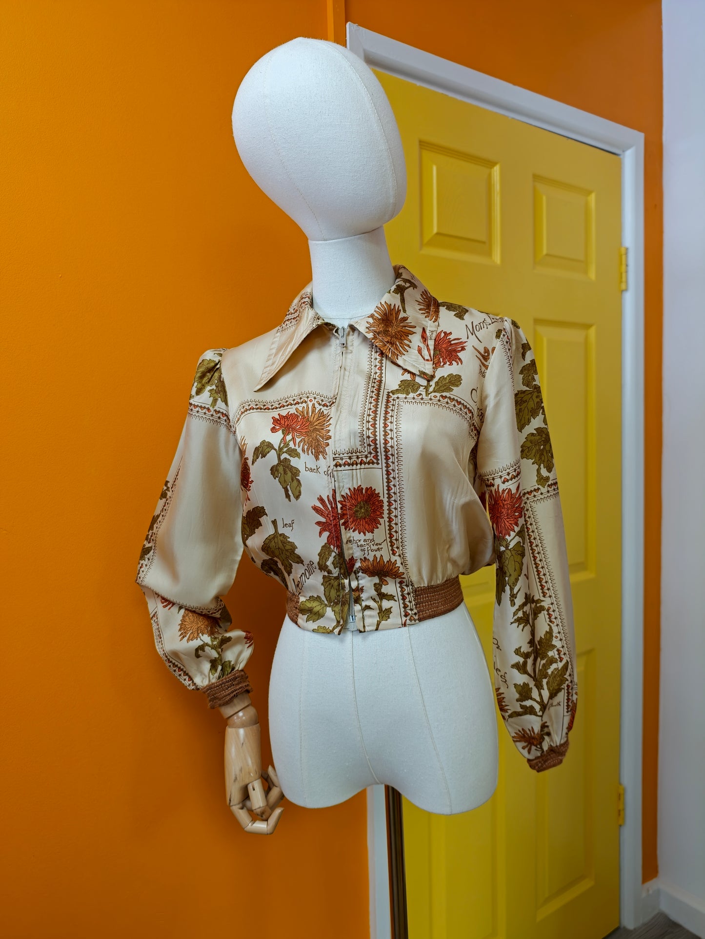 1970s Dorothy Perkins novelty print jacket - XS