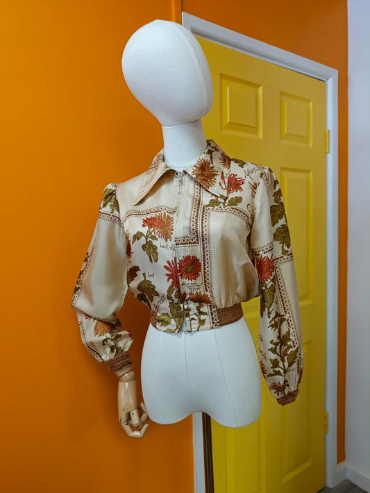 1970s Dorothy Perkins novelty print jacket - XS