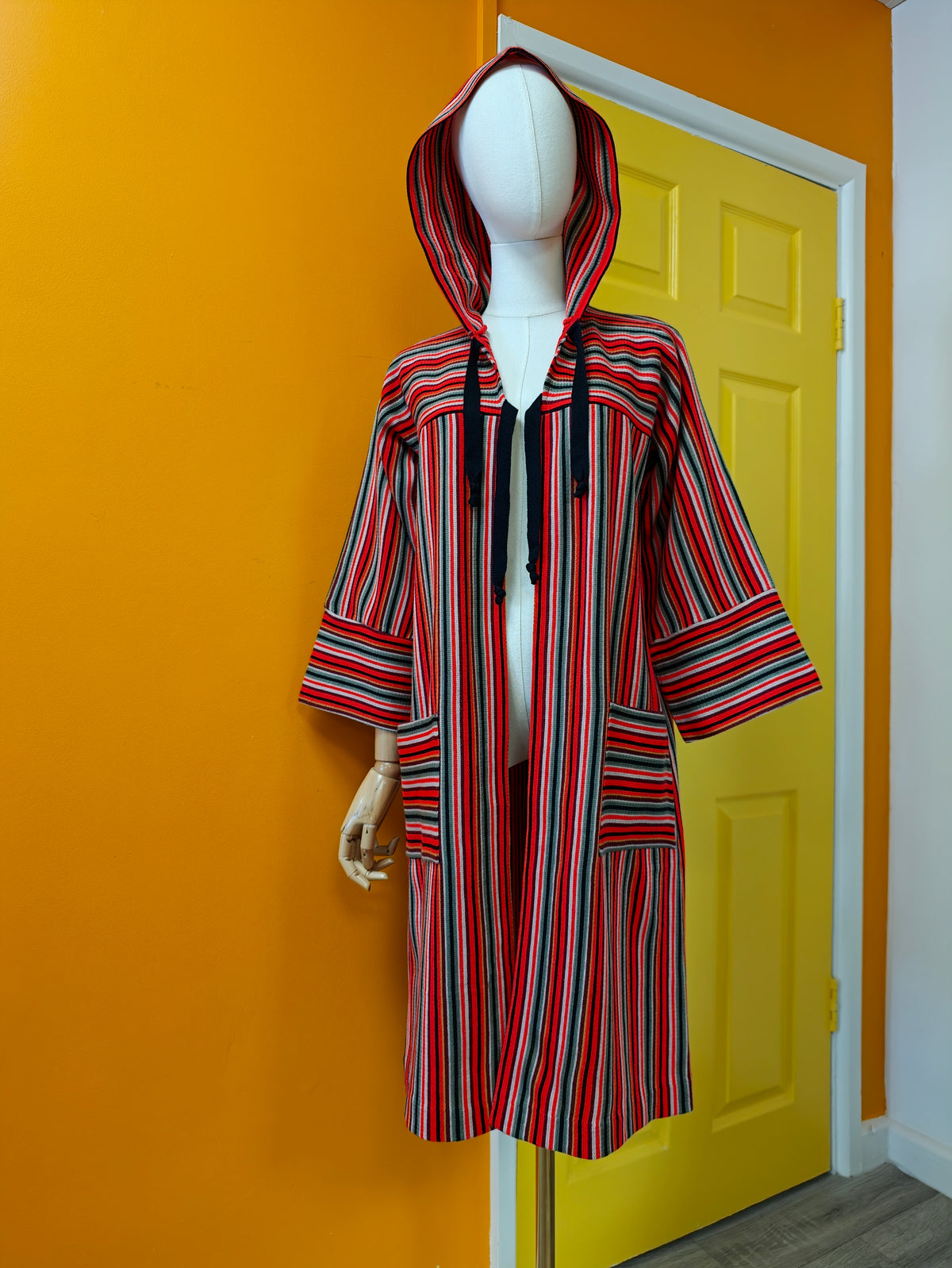 1970s Fantasia knitted hooded jacket - XS/S