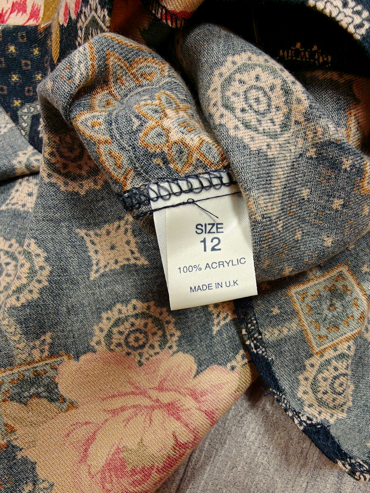 80s/90s Debenhams floral top - M