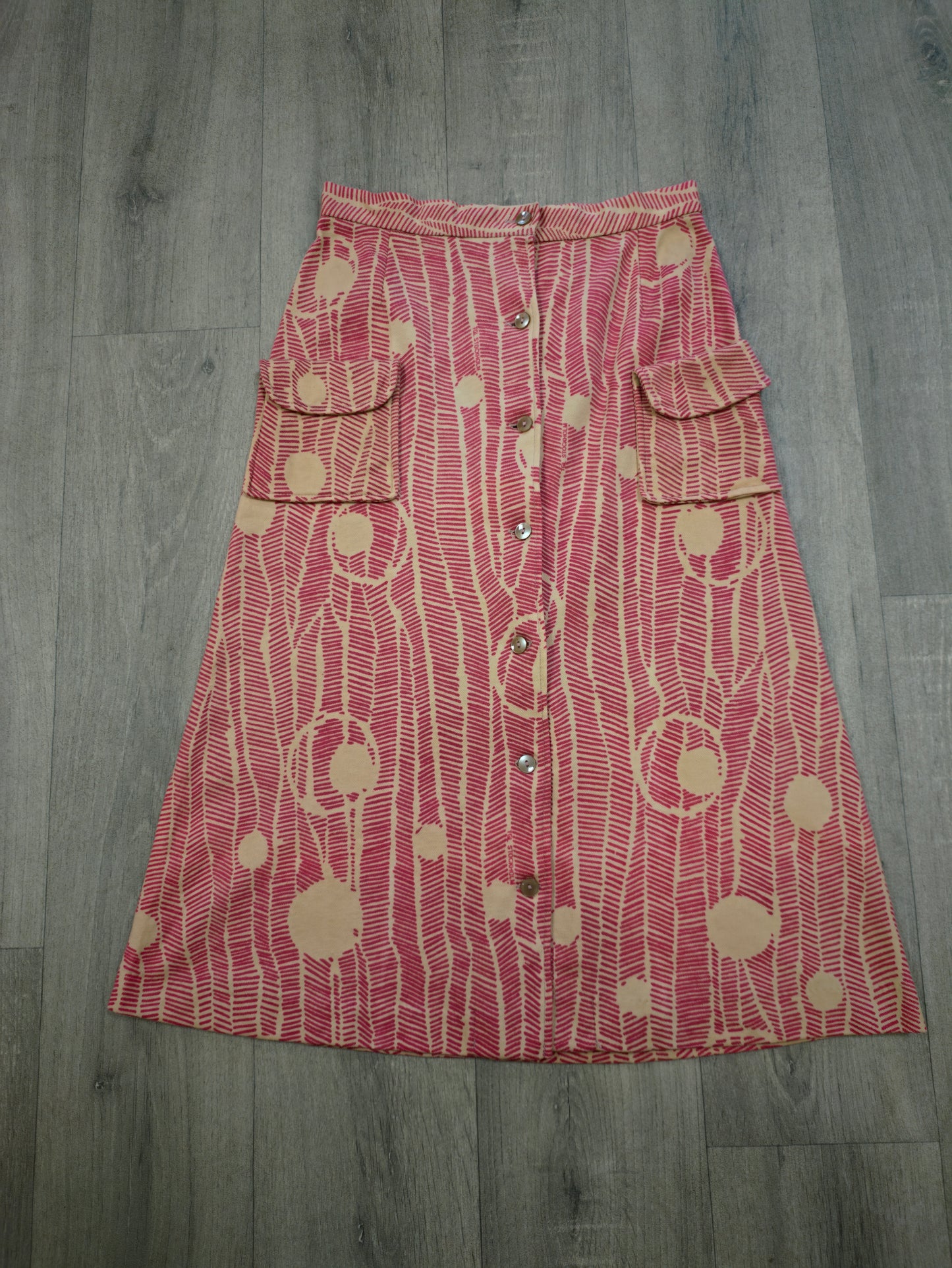 1970s TGL Stockholm cotton skirt - 25" waist