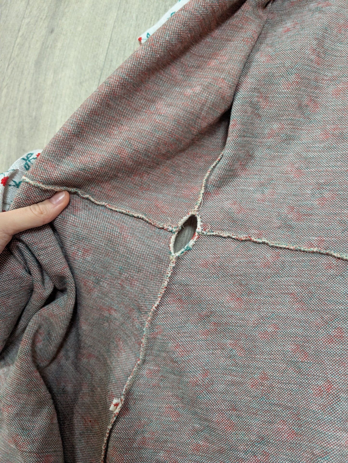 1970s cherry wrap dress - XS/S