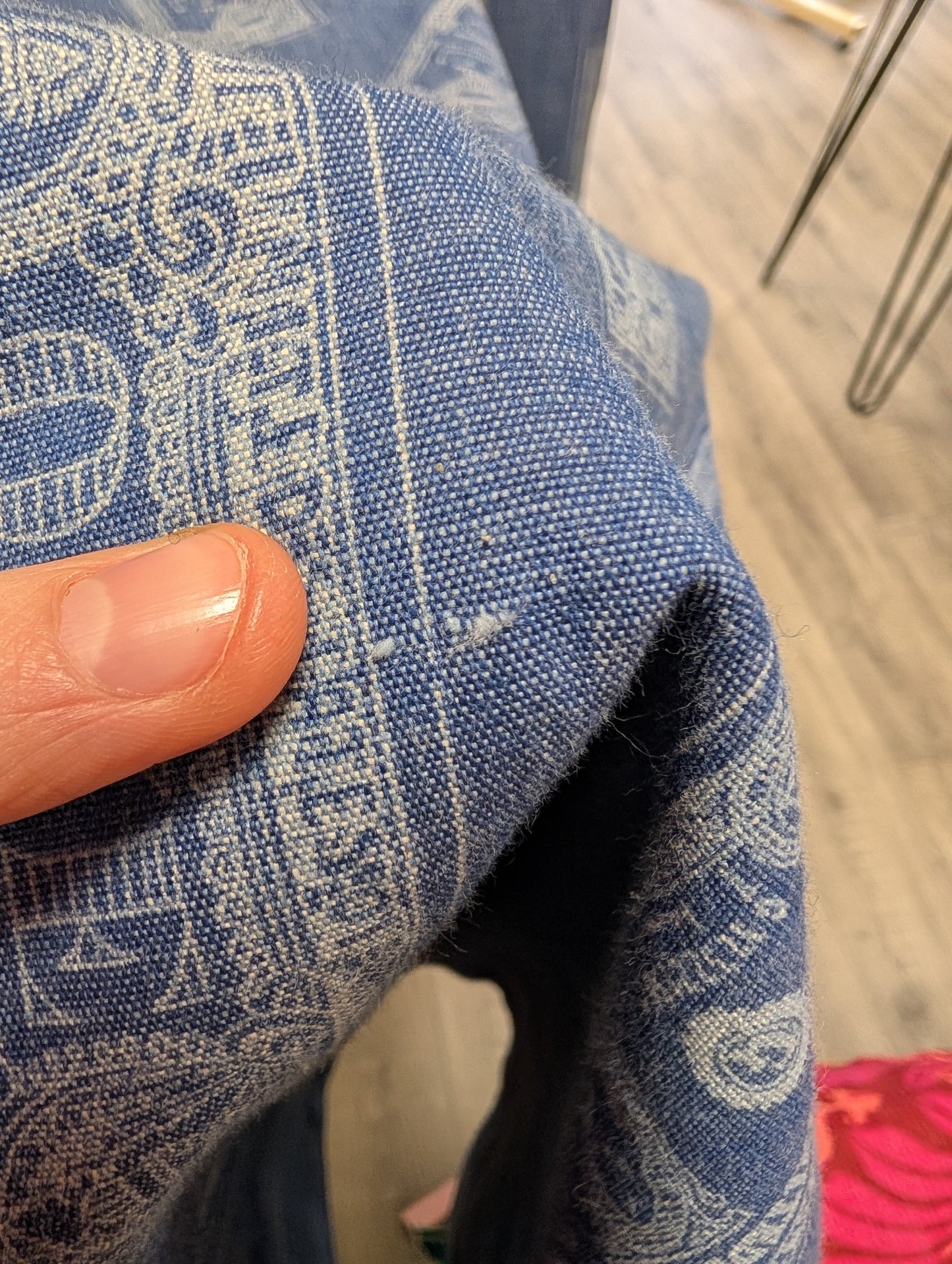 Epic 1970s Dereta novelty dollar bill print flares - 26"W 32"L