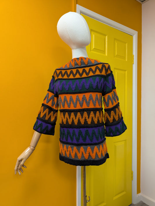 1960s Pant-Man textured jumper
