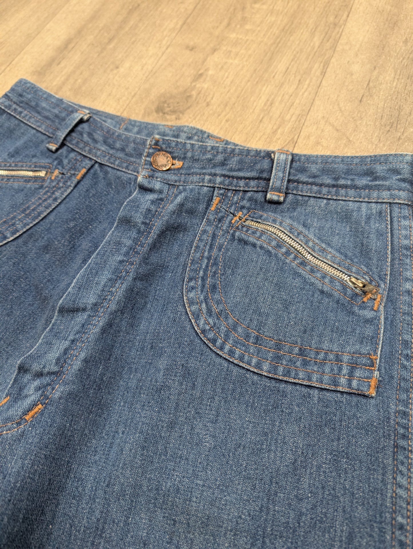 1970s Peppers cropped jeans - 29" waist