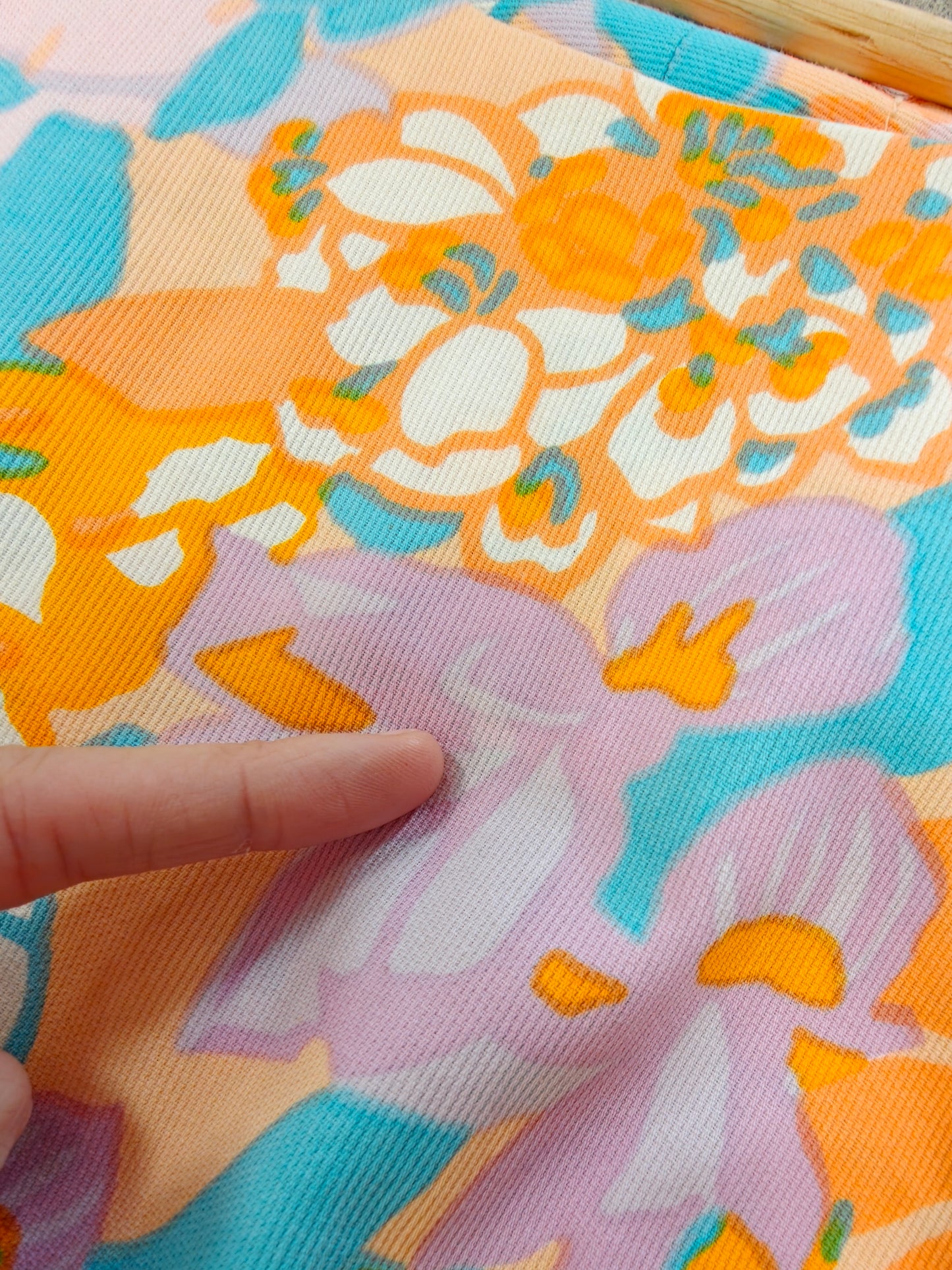 1960s floral cotton dress - M/14
