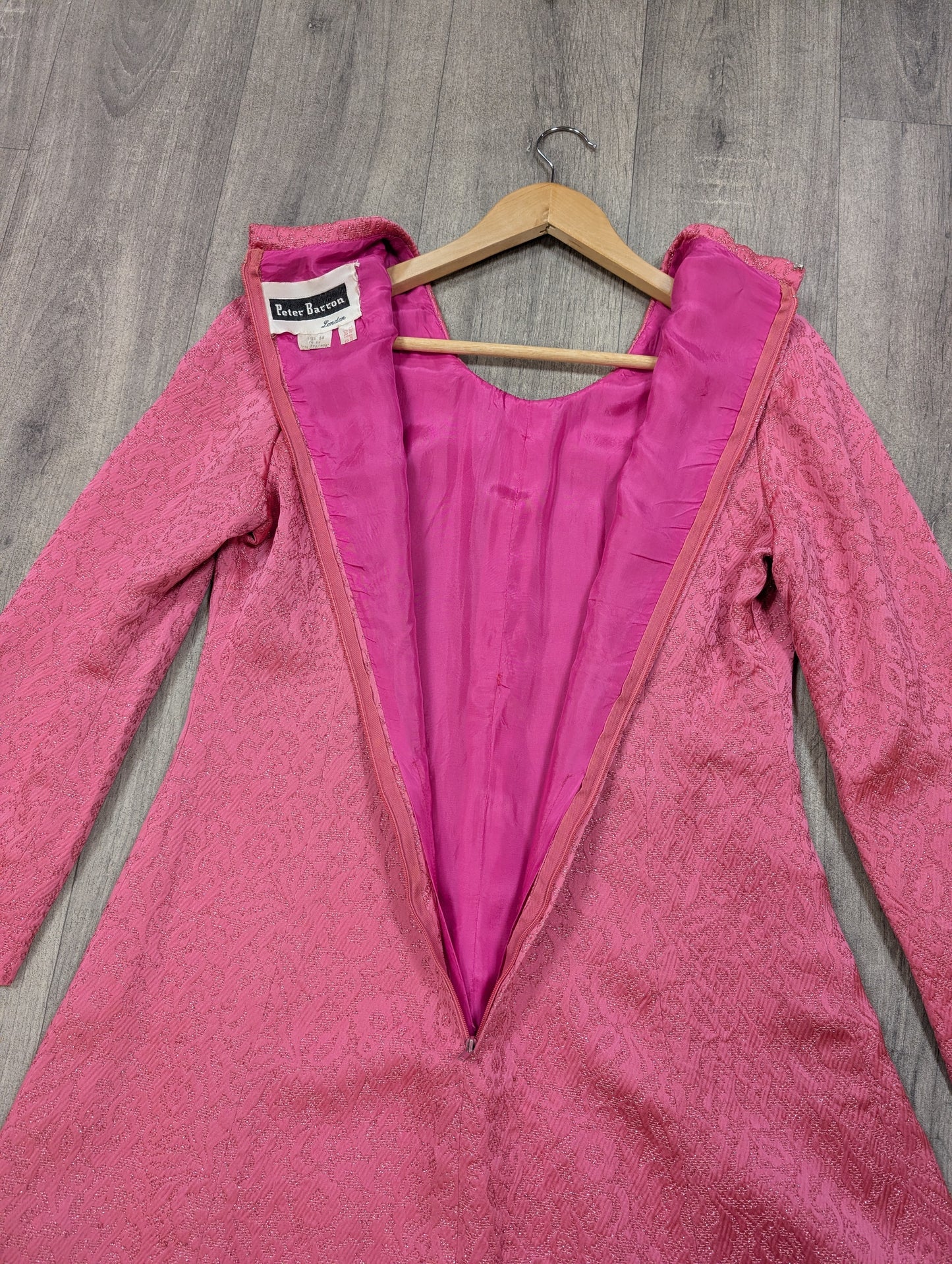 1960s Peter Barron pink dress - M/12/14