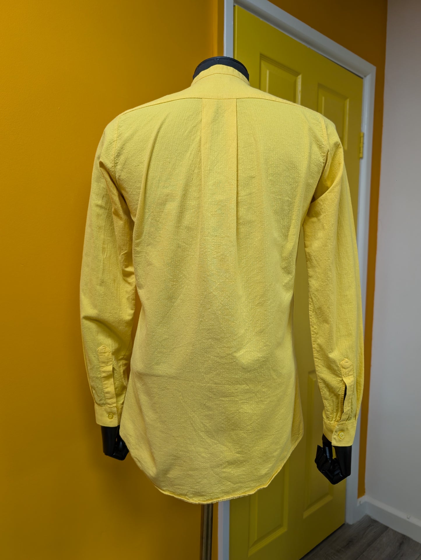 1970s Tapestry yellow cotton shirt