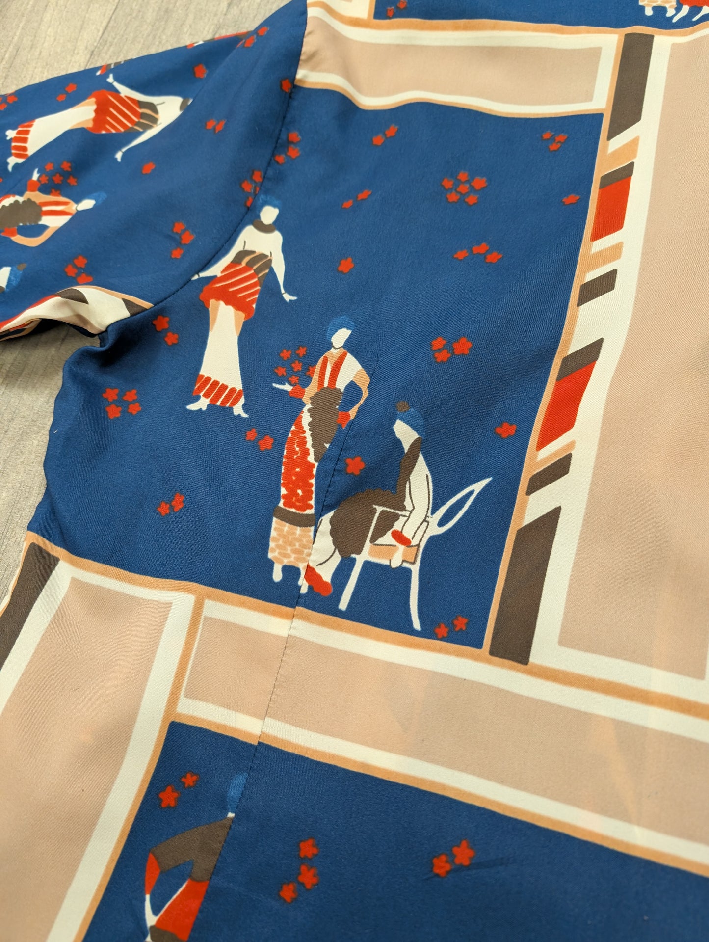 1970s Career Club by Focus novelty print shirt