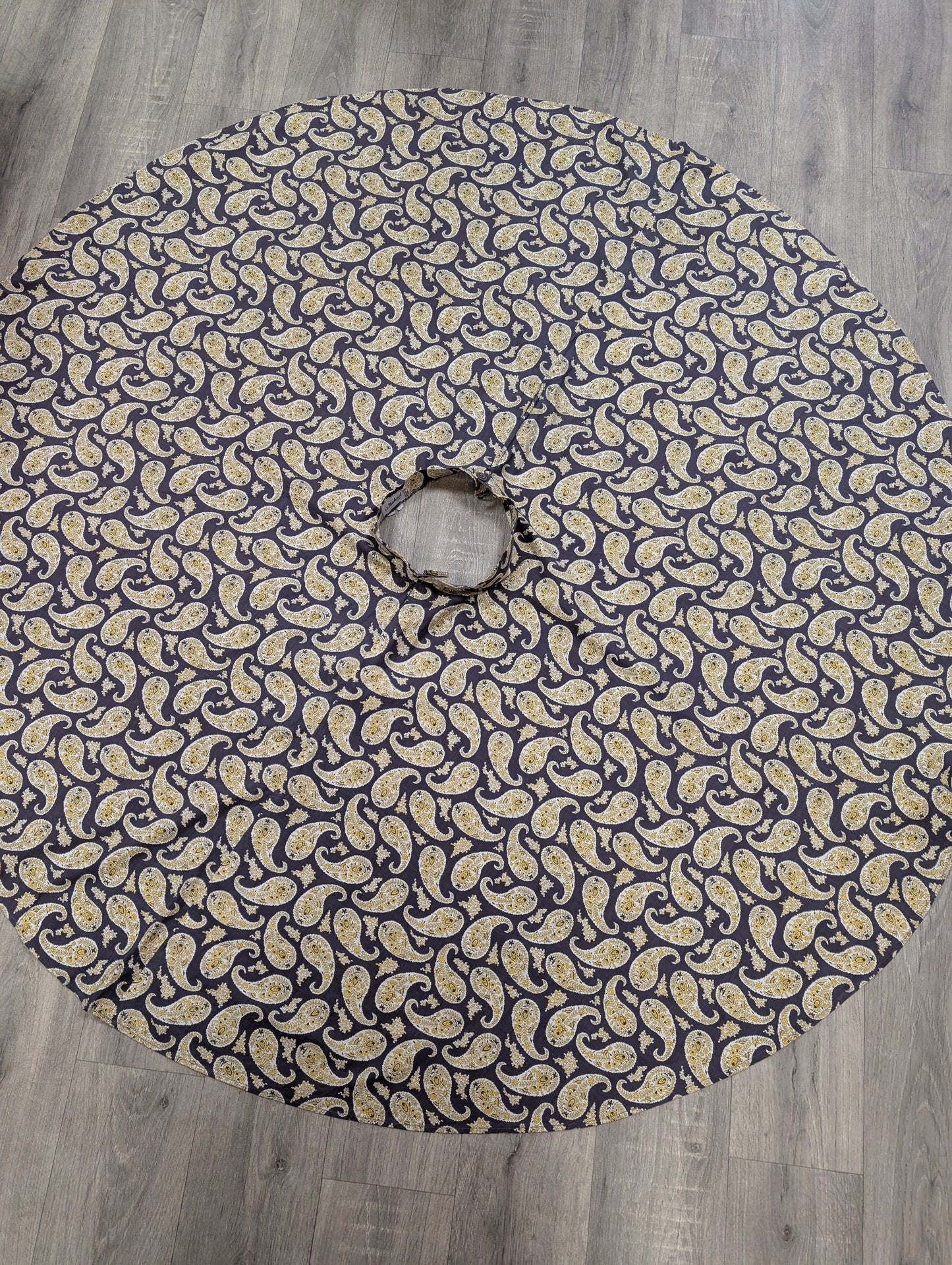 1950s St Michael paisley cotton full circle skirt - 23" waist