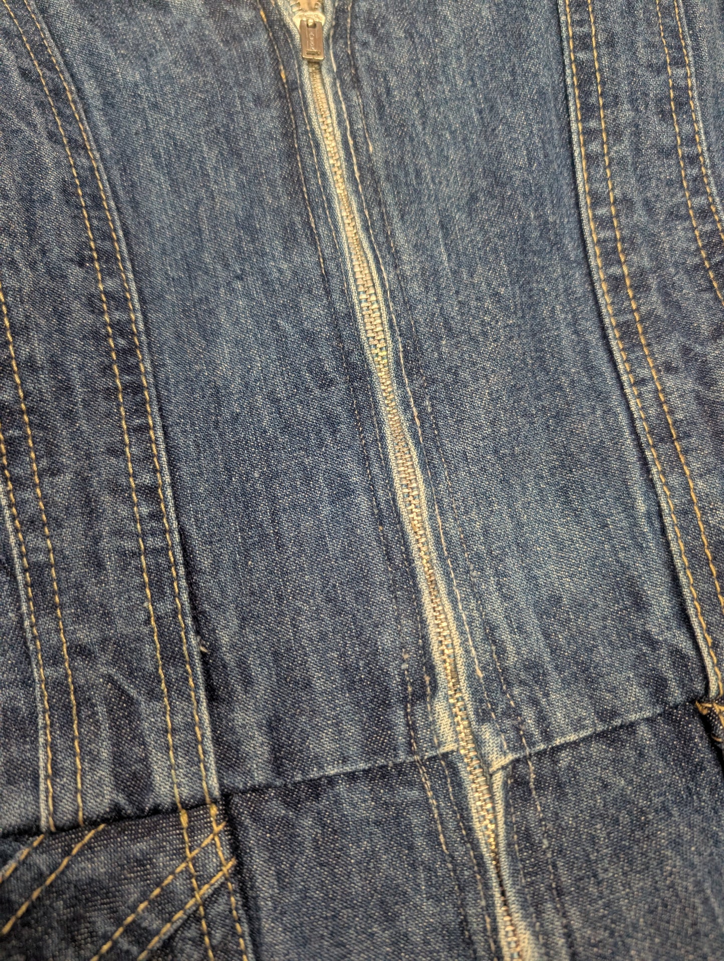 1970s Foxmoor denim zip front jumpsuit - XS/6