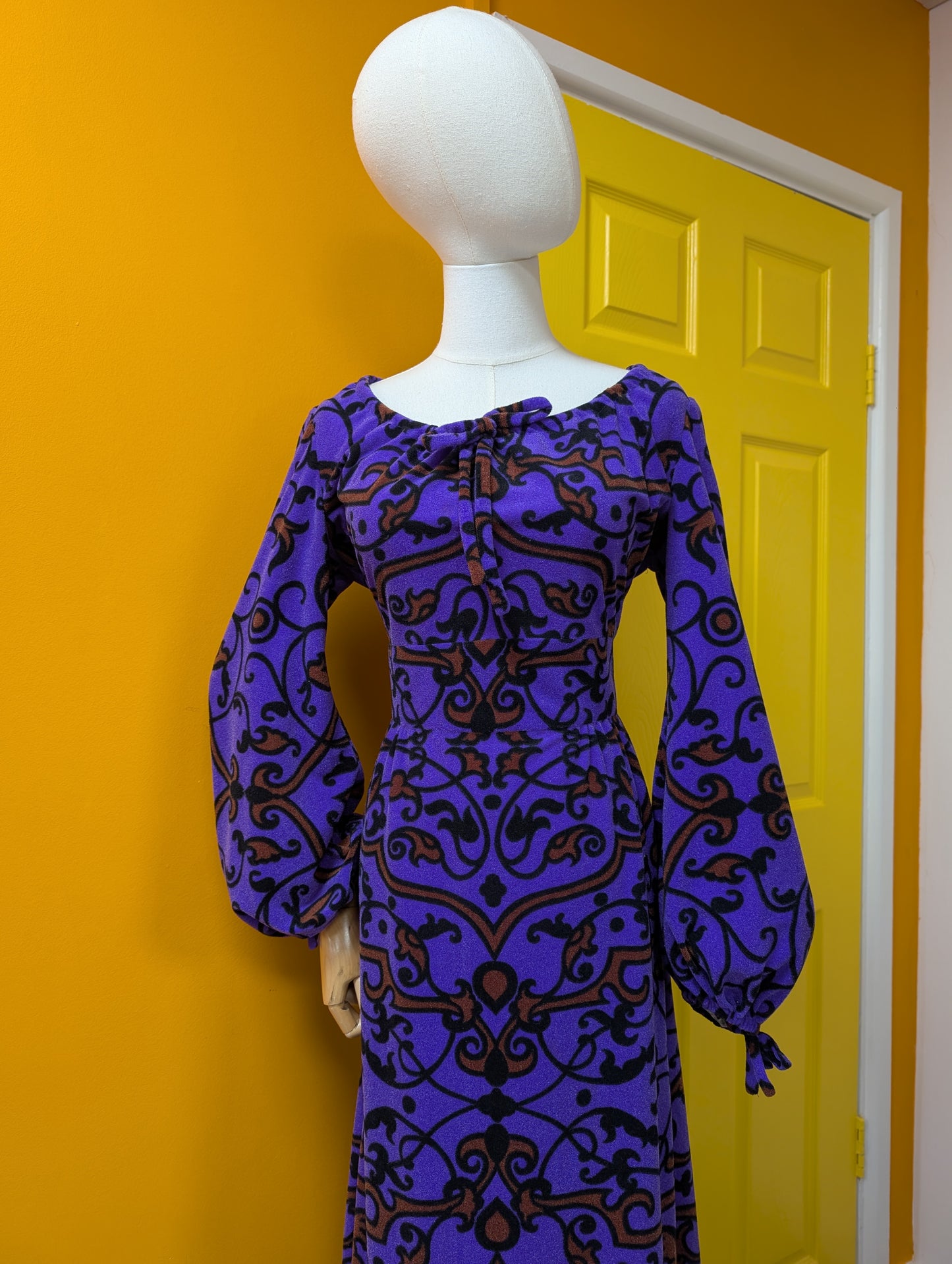 1970s Berkertex maxi dress - M/12
