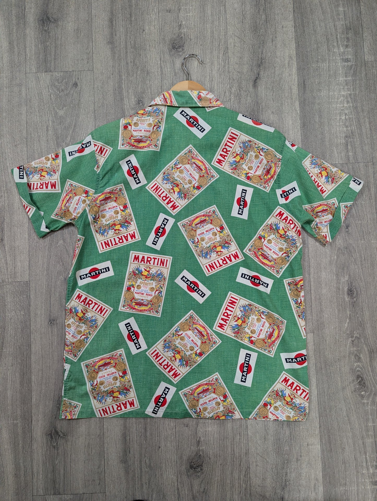 1950s Martini novelty print shirt