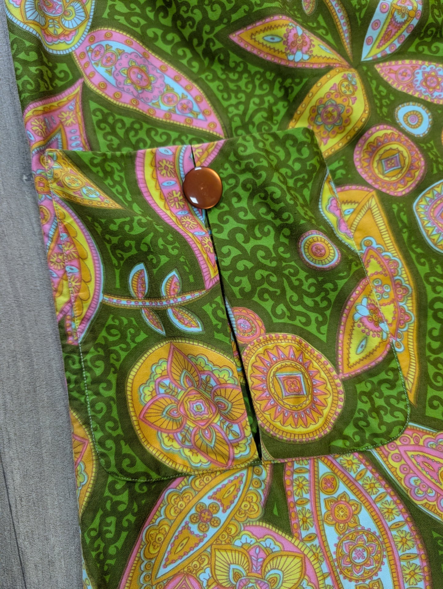 1960s Global paisley print dress - M/L/14/16