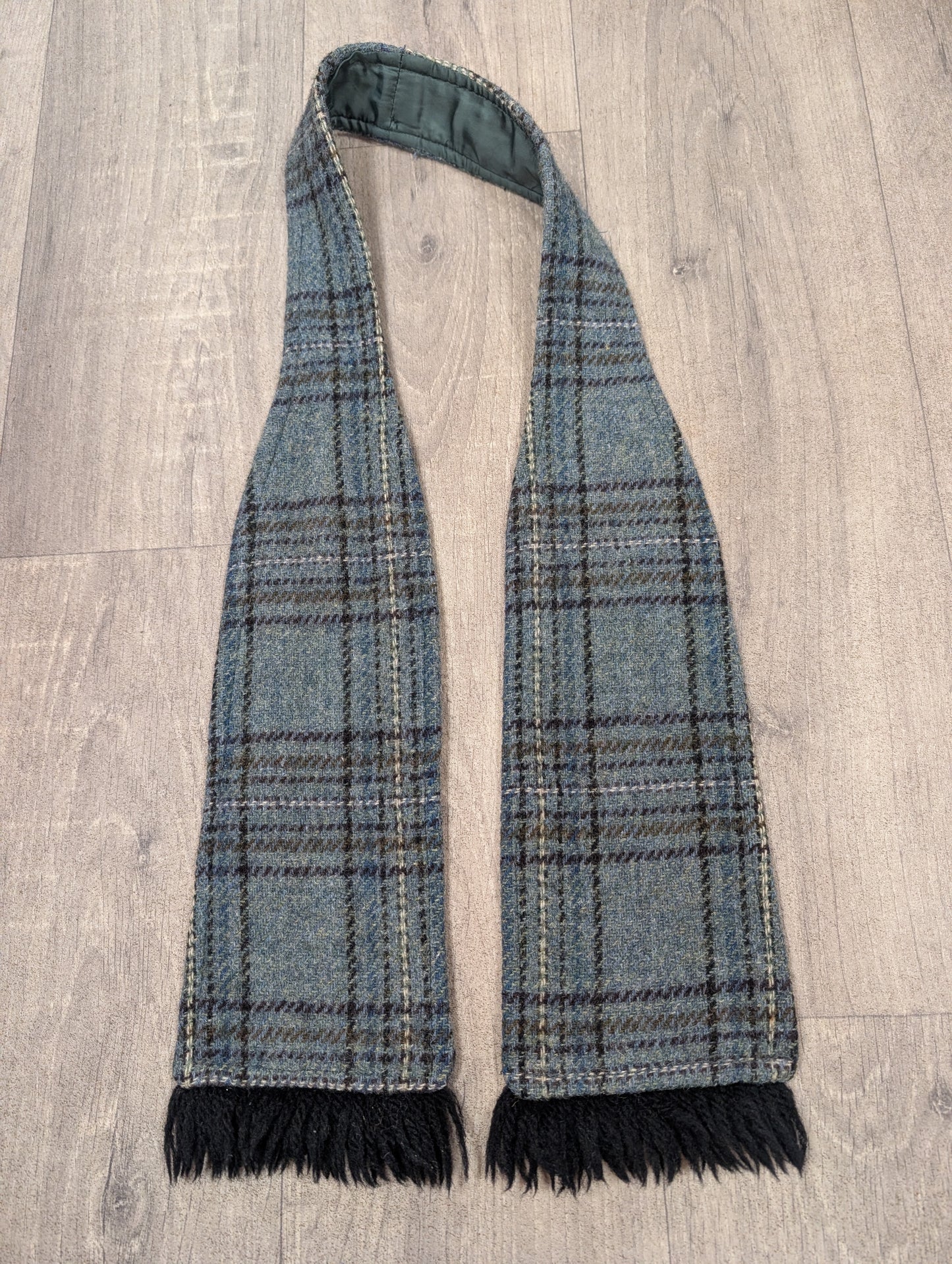 1970s wool blend coat, belt & scarf