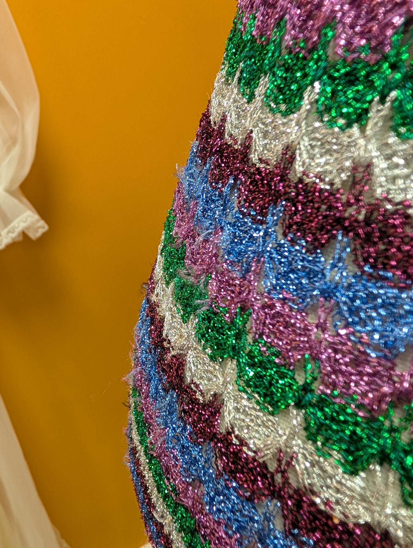 1970s lurex knit top - XS/S